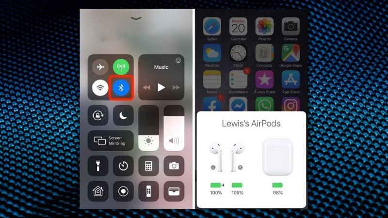 C&aacute;ch kiểm tra thời lượng pin AirPods tr&ecirc;n iPhone