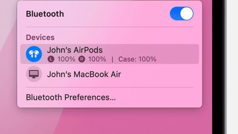 C&aacute;ch kiểm tra thời lượng pin AirPods tr&ecirc;n Macbook