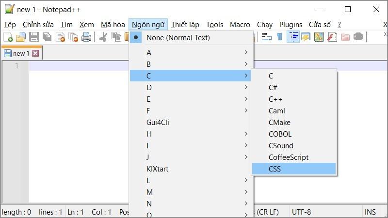 Giao diện thân thiện của Notepad++