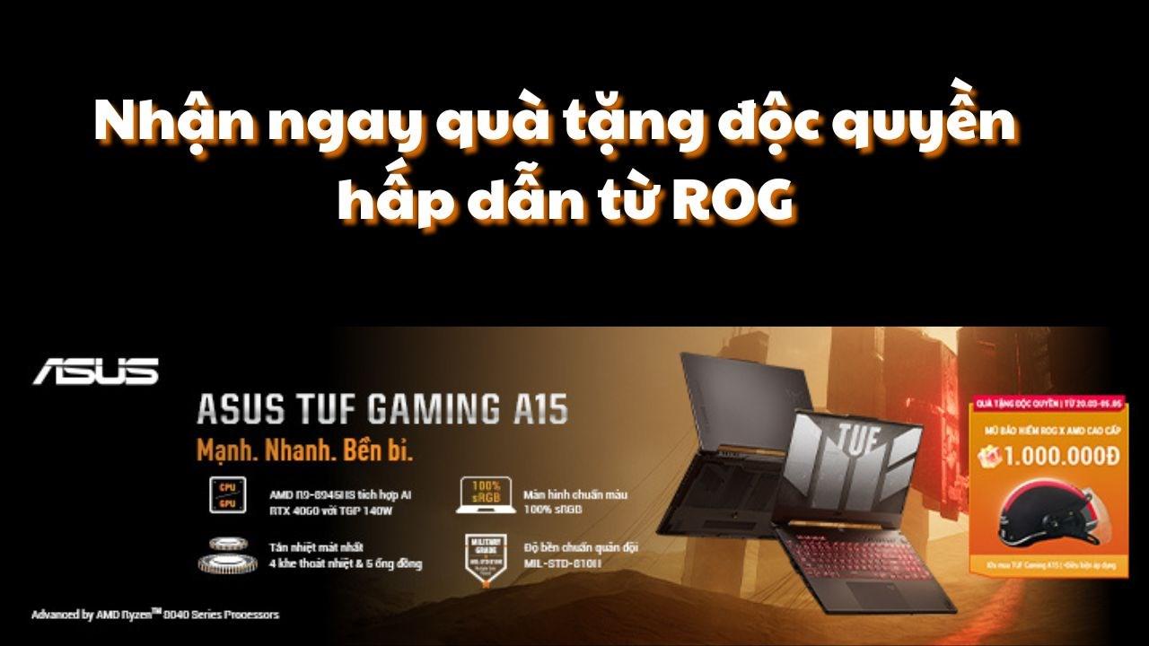 Mua Asus gaming, nhận nón bảo hiểm ROG độc quyền trị giá 1 triệu đồng