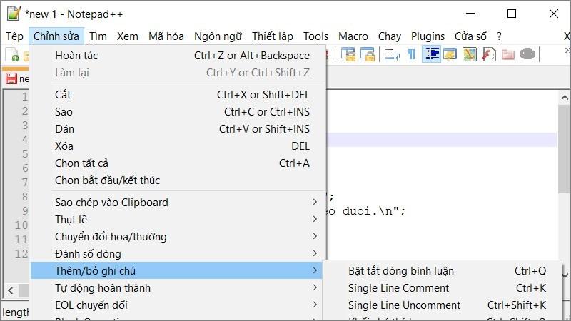 Tùy chỉnh giao diện Notepad++