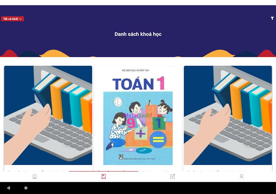 vnEdu LMS: Giao diện thi trực tuyến