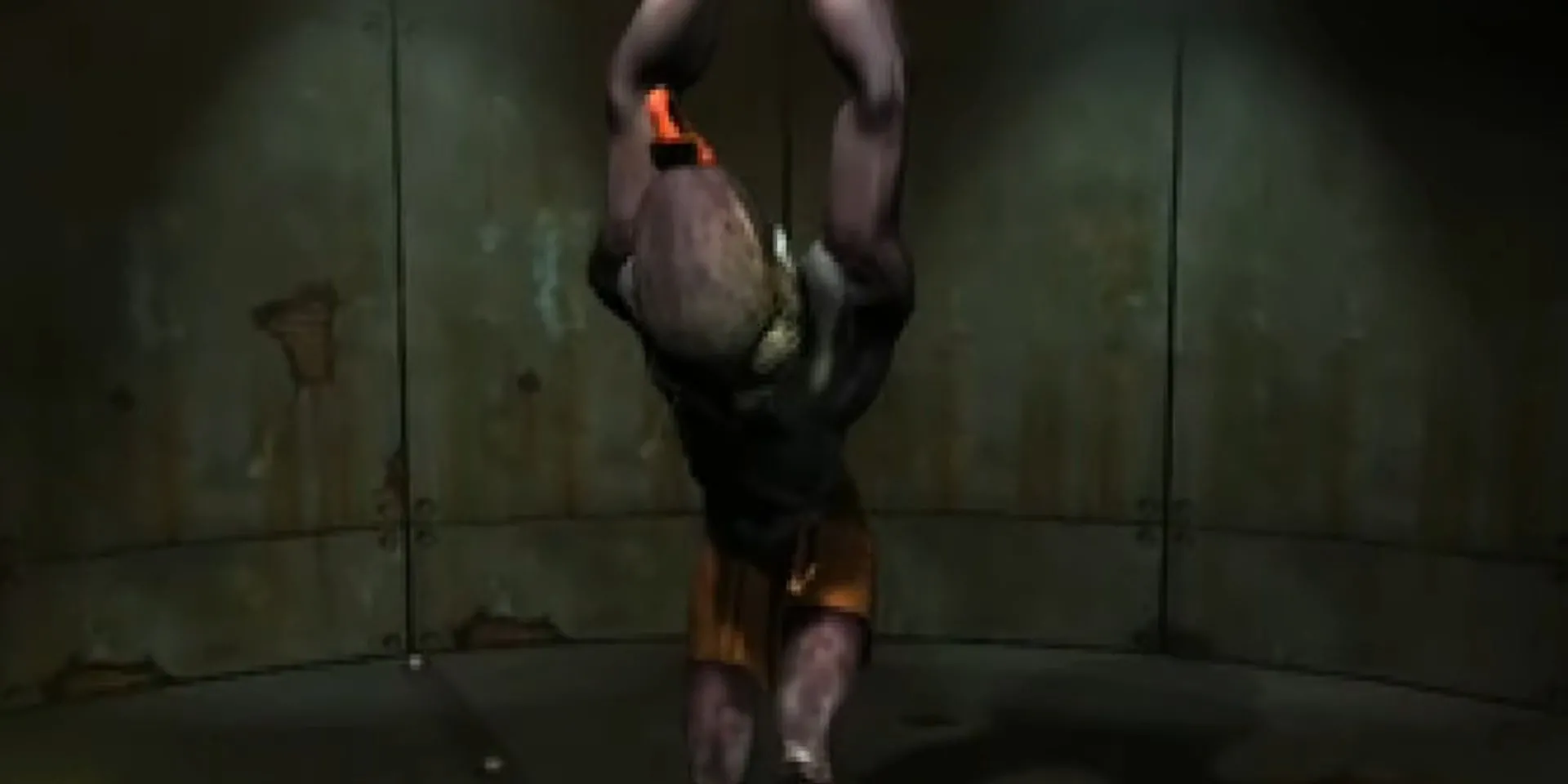 Abe bị xích trong nhà tù ở Oddworld: Abe’s Oddysee, khởi đầu cho hành trình trốn thoát