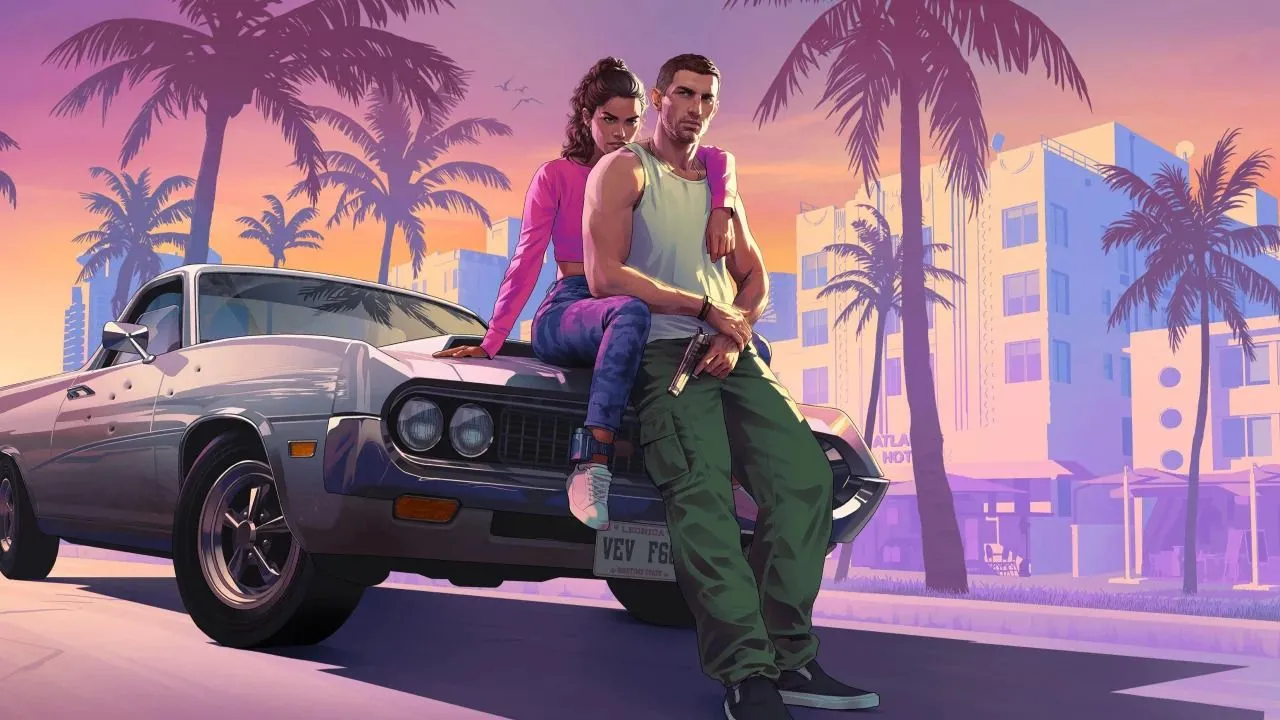 Ảnh bìa chính thức của GTA 6 với thời điểm ra mắt dự kiến vào mùa thu 2025.