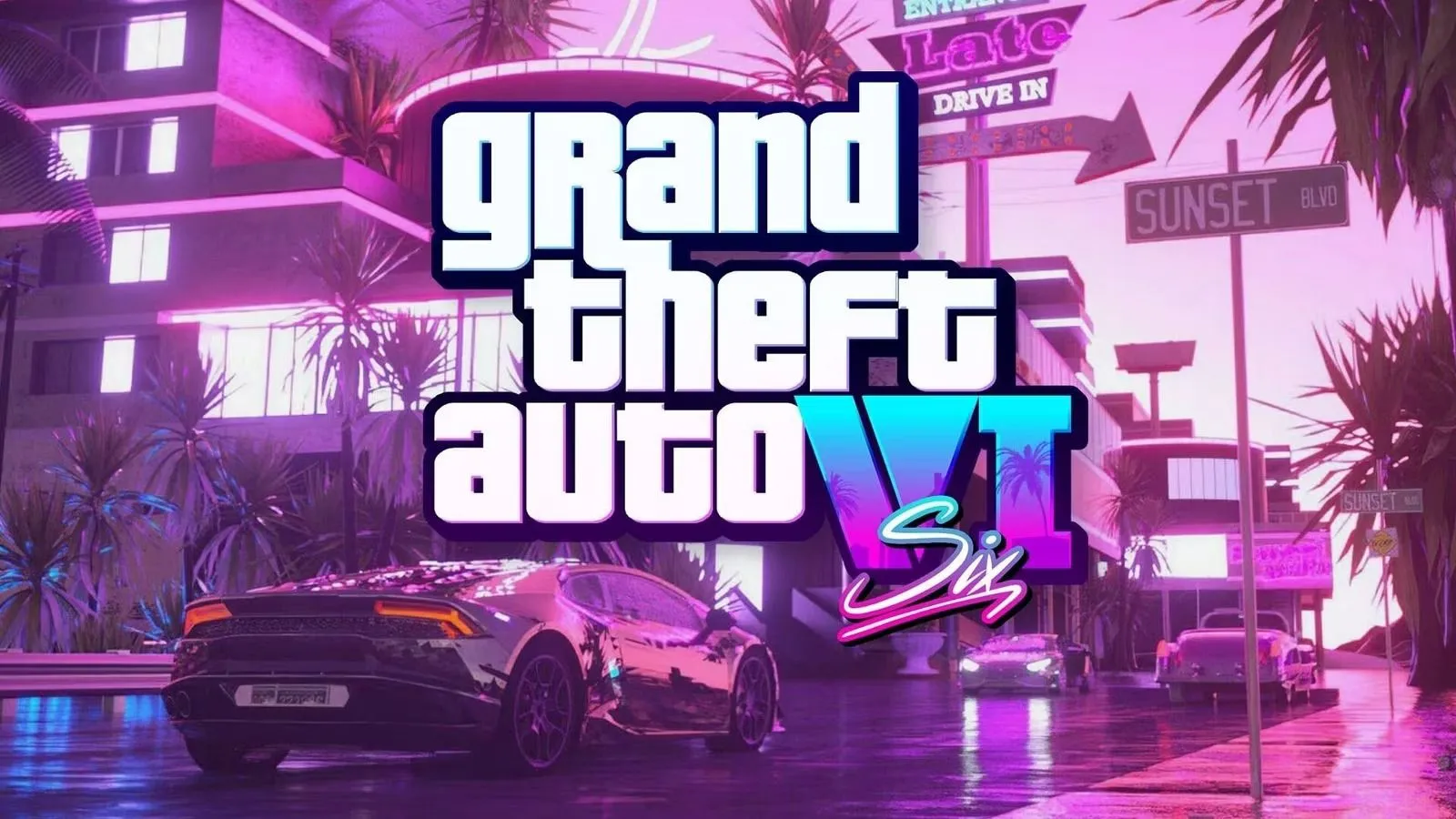 Ảnh bìa fan-made của GTA 6 theo phong cách Miami Vice