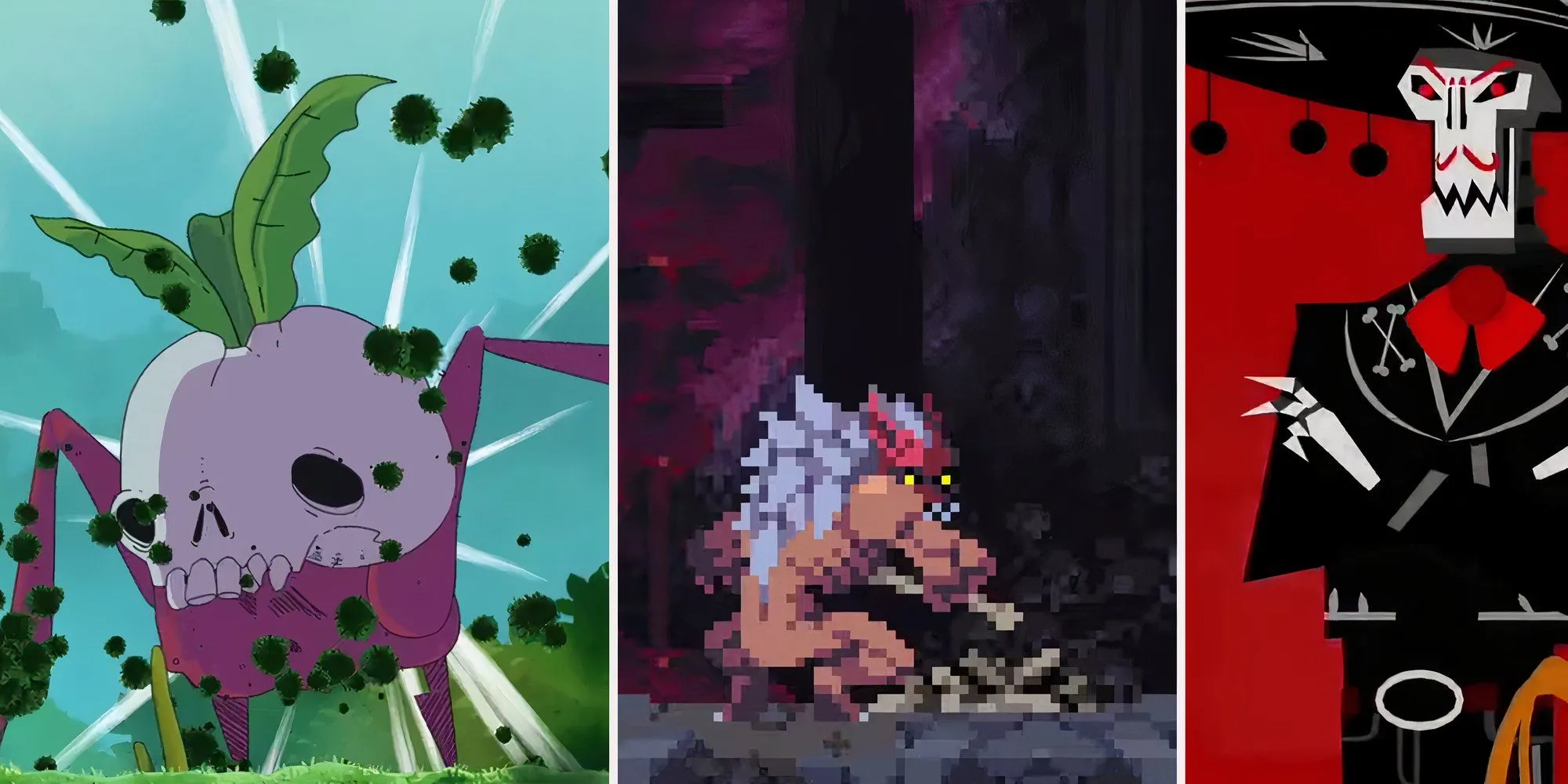 Ảnh chụp màn hình cảnh chiến đấu boss dễ dàng trong Rusty Rabbit, minh họa độ khó thấp của game Metroidvania này