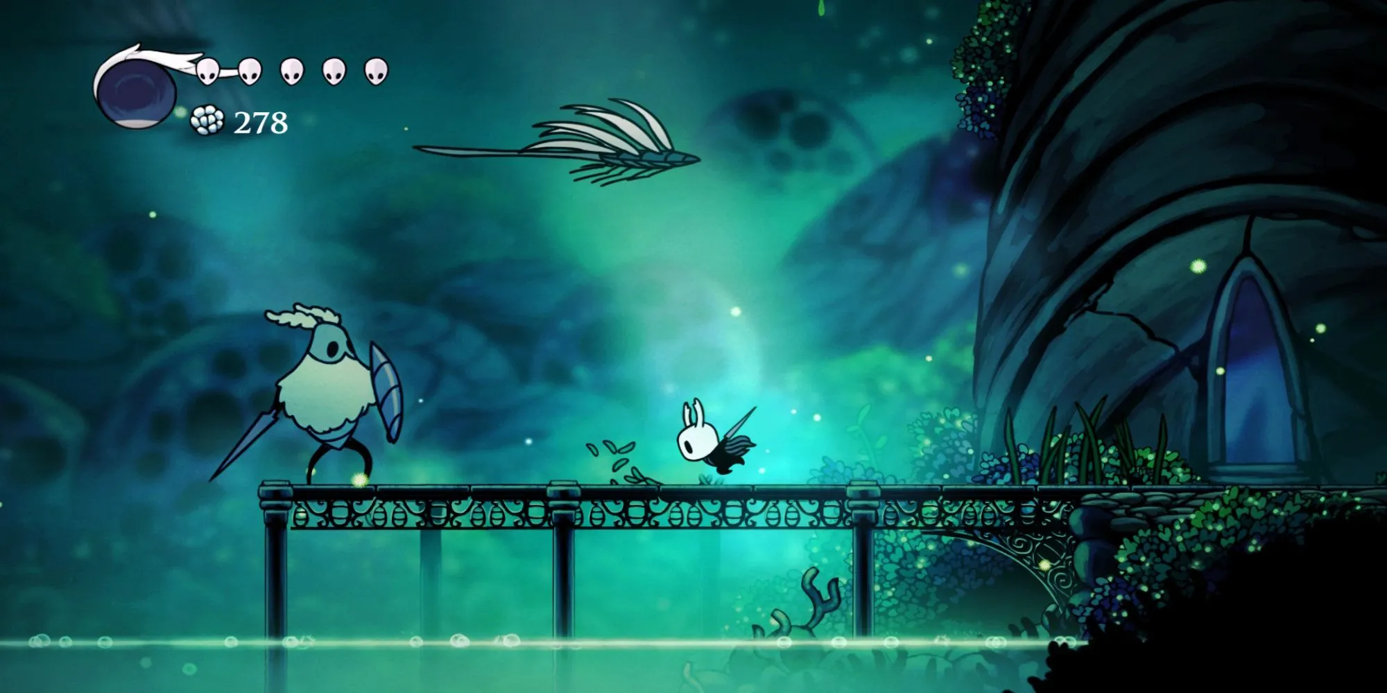Ảnh chụp màn hình gameplay Hollow Knight từ Steam