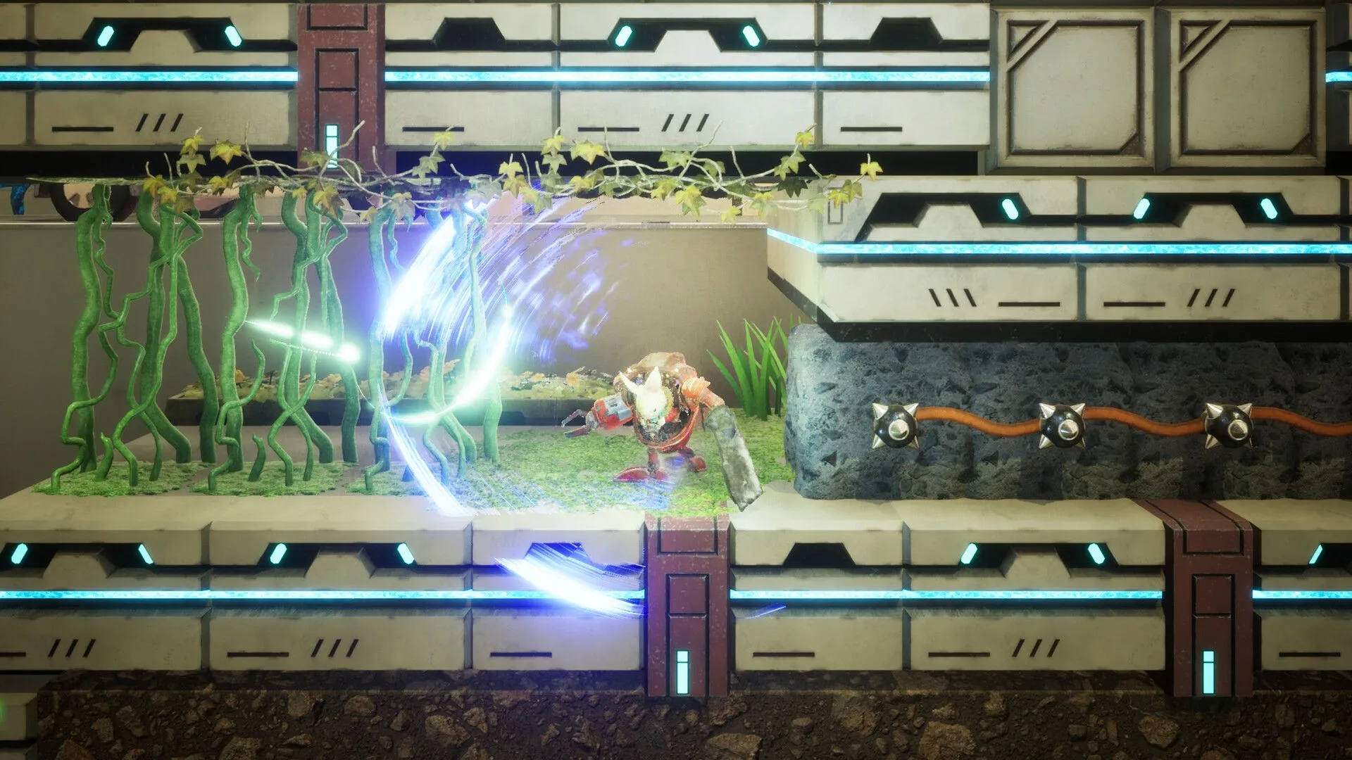 Ảnh chụp màn hình khác của Rusty Rabbit, giới thiệu môi trường game