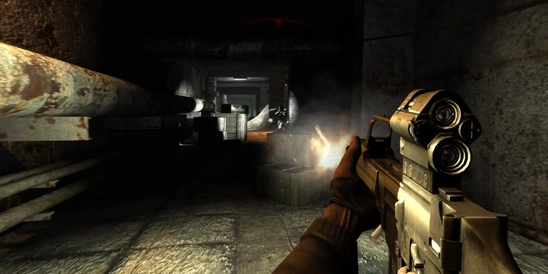 STALKER Enhanced Edition PC: "Nâng Cấp" Sai Cách Khiến Fan Lão Làng Phẫn Nộ 1 Ảnh chụp màn hình nhân vật trong STALKER Shadow of Chernobyl Enhanced Edition cho thấy chất lượng đồ họa mờ nhòe sau khi nâng cấp AI.