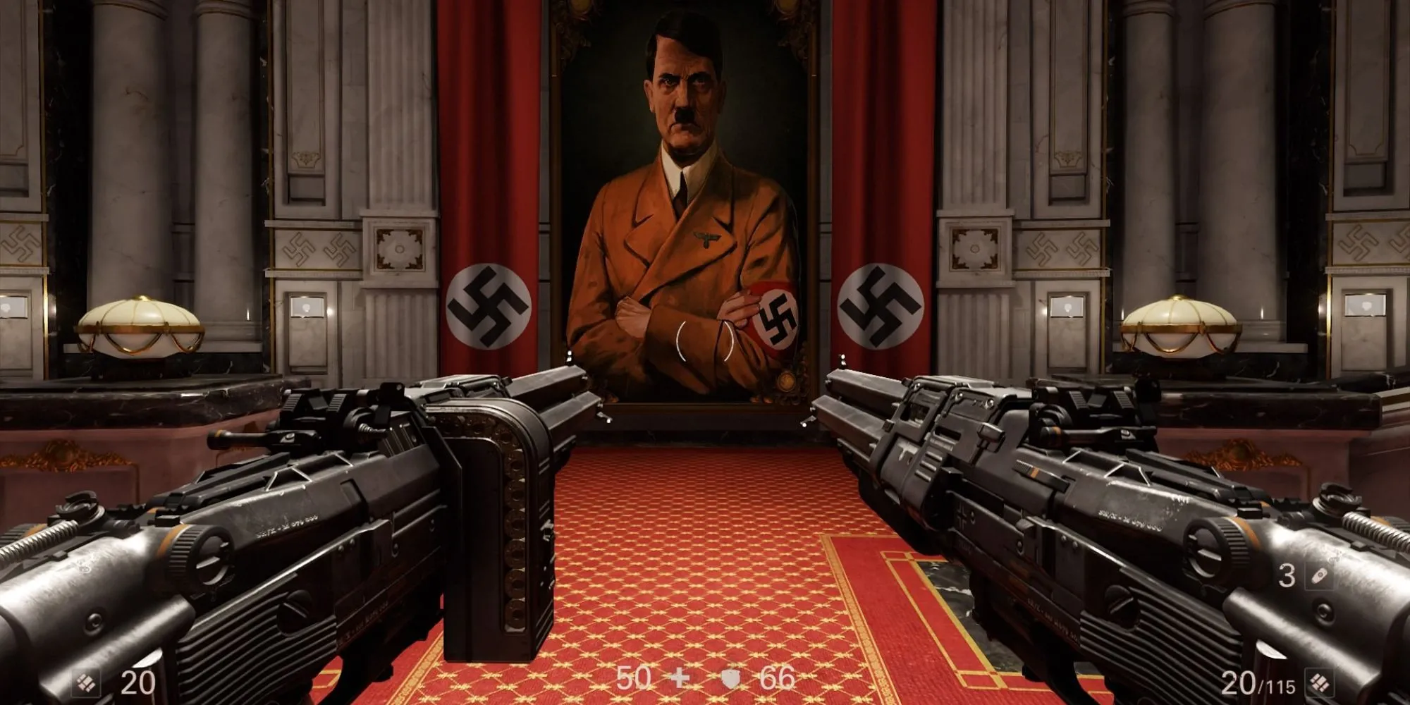 Ảnh trong game Wolfenstein: The New Colossus, game bắn súng góc nhìn thứ nhất của MachineGames