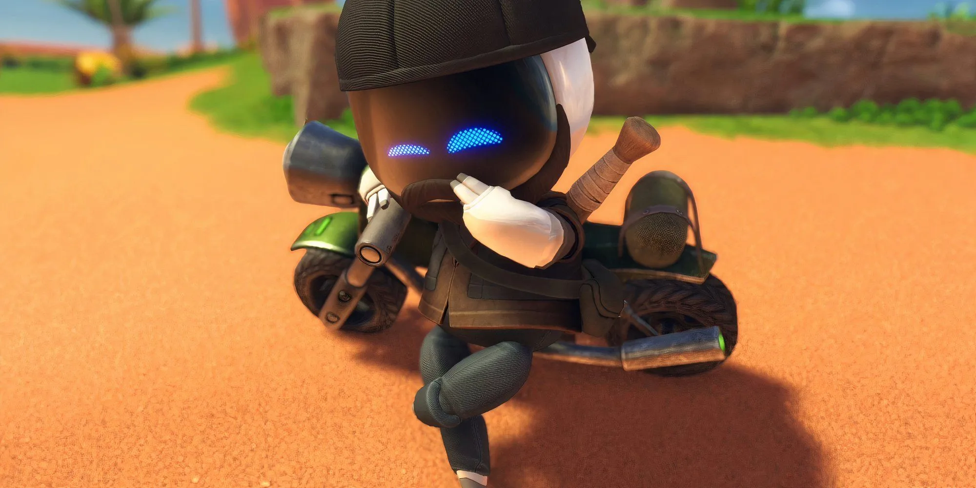 Astro Bot hóa trang thành Deacon St. John, nhân vật chính của Days Gone