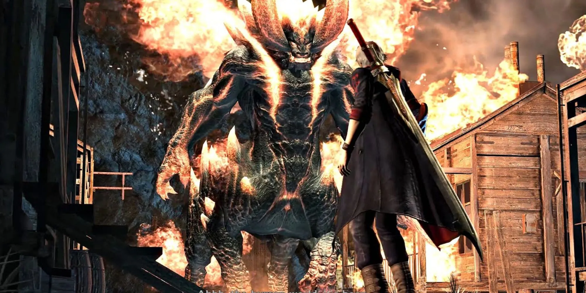 Berial, quỷ lửa đầu bò hình nhân mã, cầm kiếm magma trong Devil May Cry 4