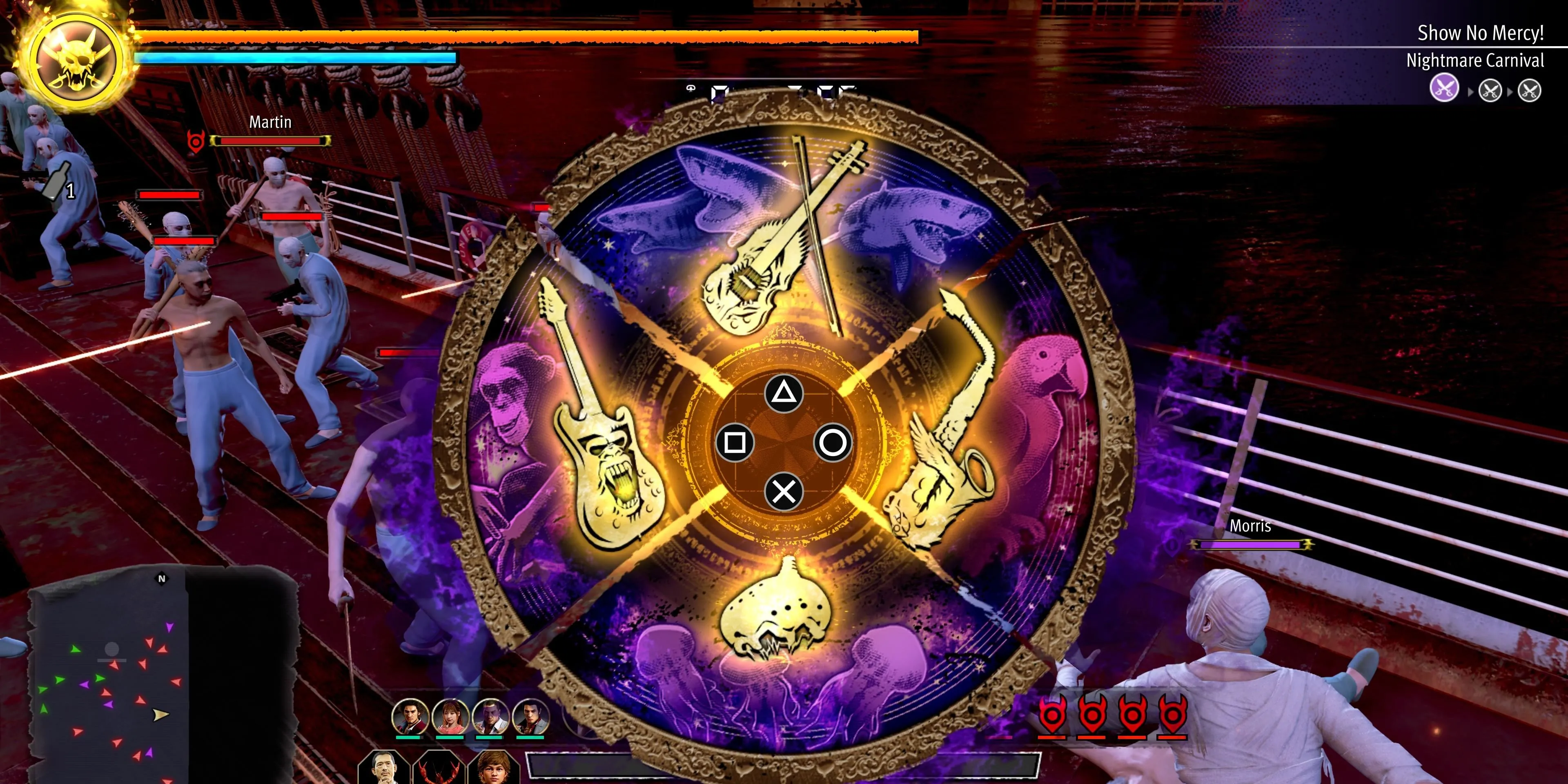 Bốn Hắc Nhạc Khí mạnh mẽ trong Yakuza Cướp Biển đang chờ game thủ khám phá