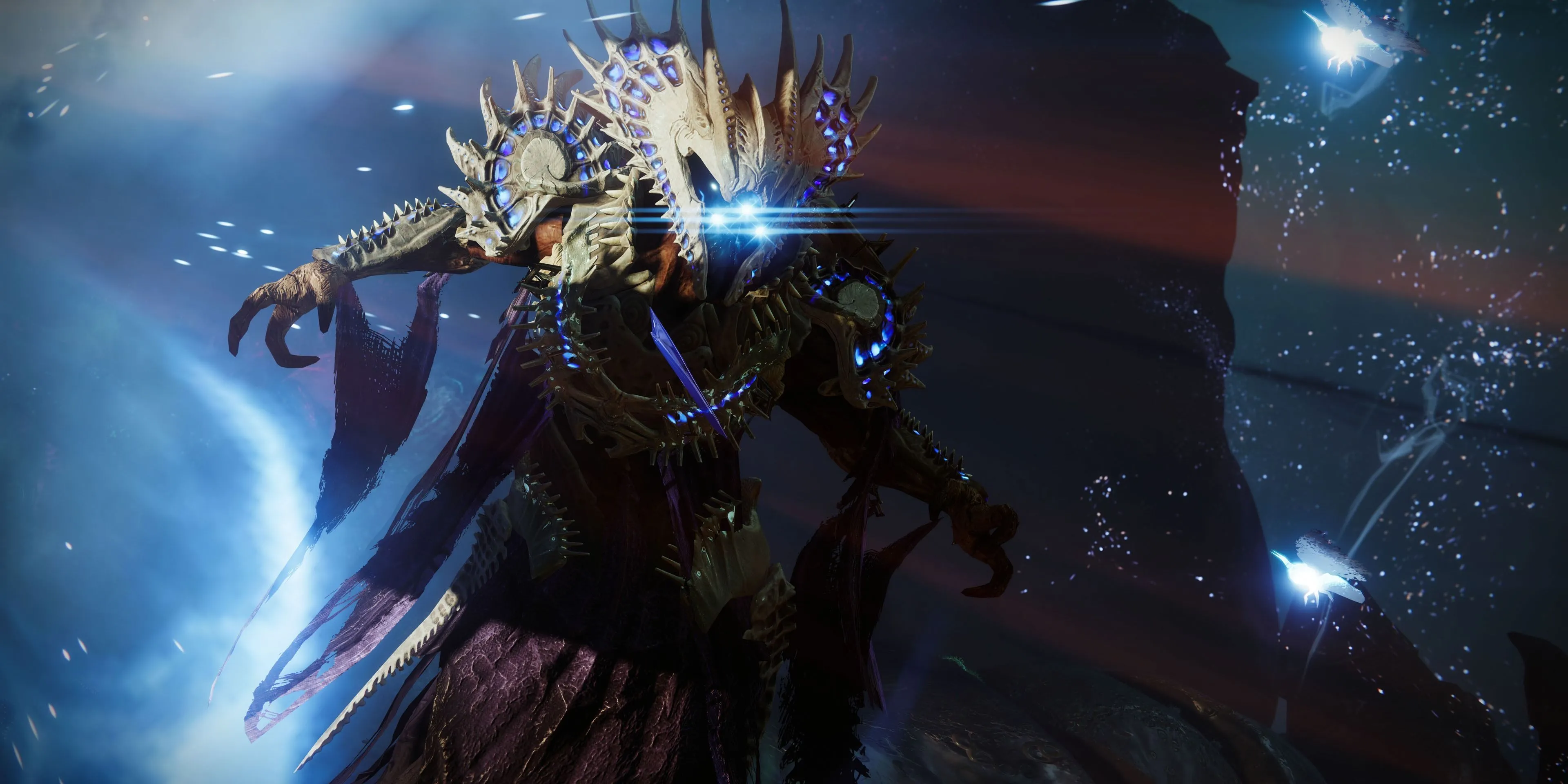 Boss cuối Simmumah Ur-Nokru và xác Oryx trong Dungeon Ghosts of the Deep