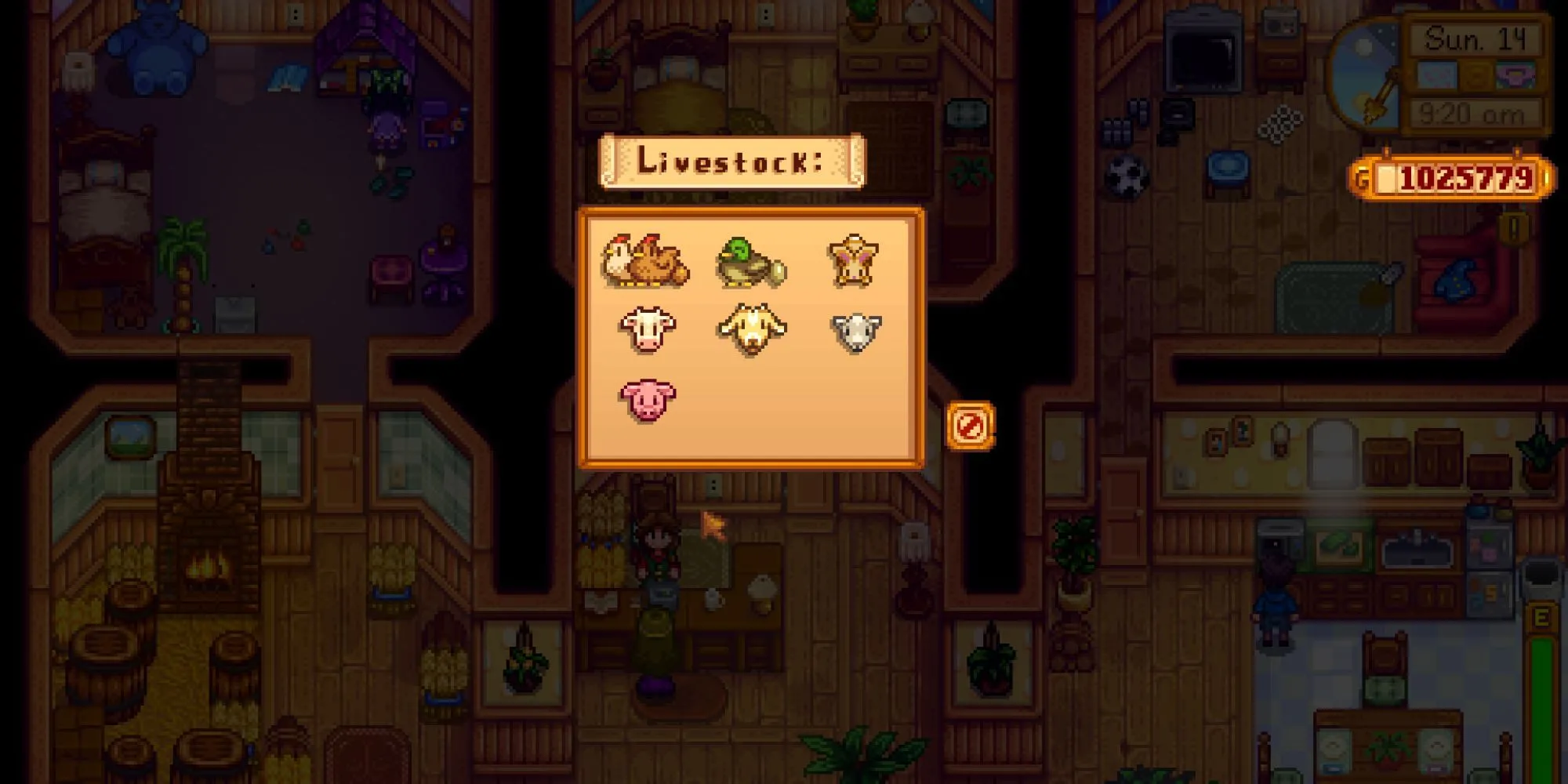 Các loài vật nuôi trong nông trại Stardew Valley, bao gồm cả gà xanh