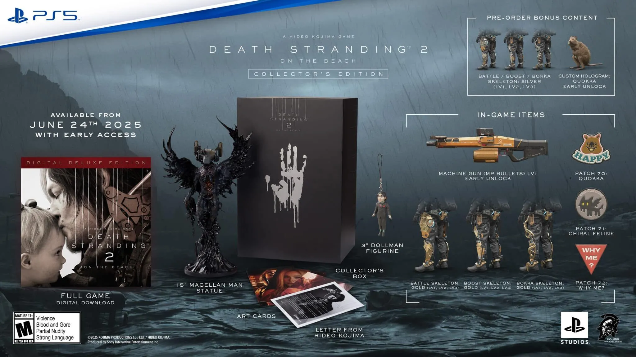 Các phiên bản Death Stranding 2 On the Beach bao gồm bản Collector's Edition