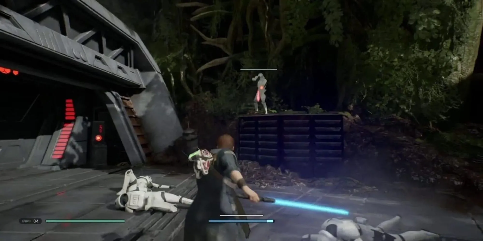 Top 10 Game Soulslike Dở Tệ Khiến Game Thủ Thất Vọng 1 Cal Kestis chiến đấu với stormtrooper trong Star Wars Jedi Fallen Order