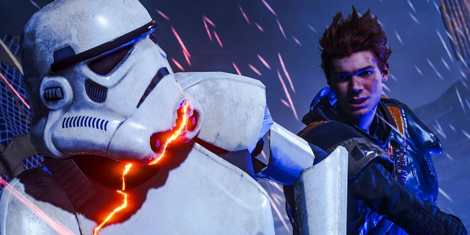 Cal Kestis và Trooper trong Star Wars Jedi Fallen Order