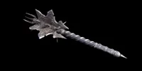 Cận cảnh chùy Daedric Mace of Molag Bal trong Oblivion Remastered.