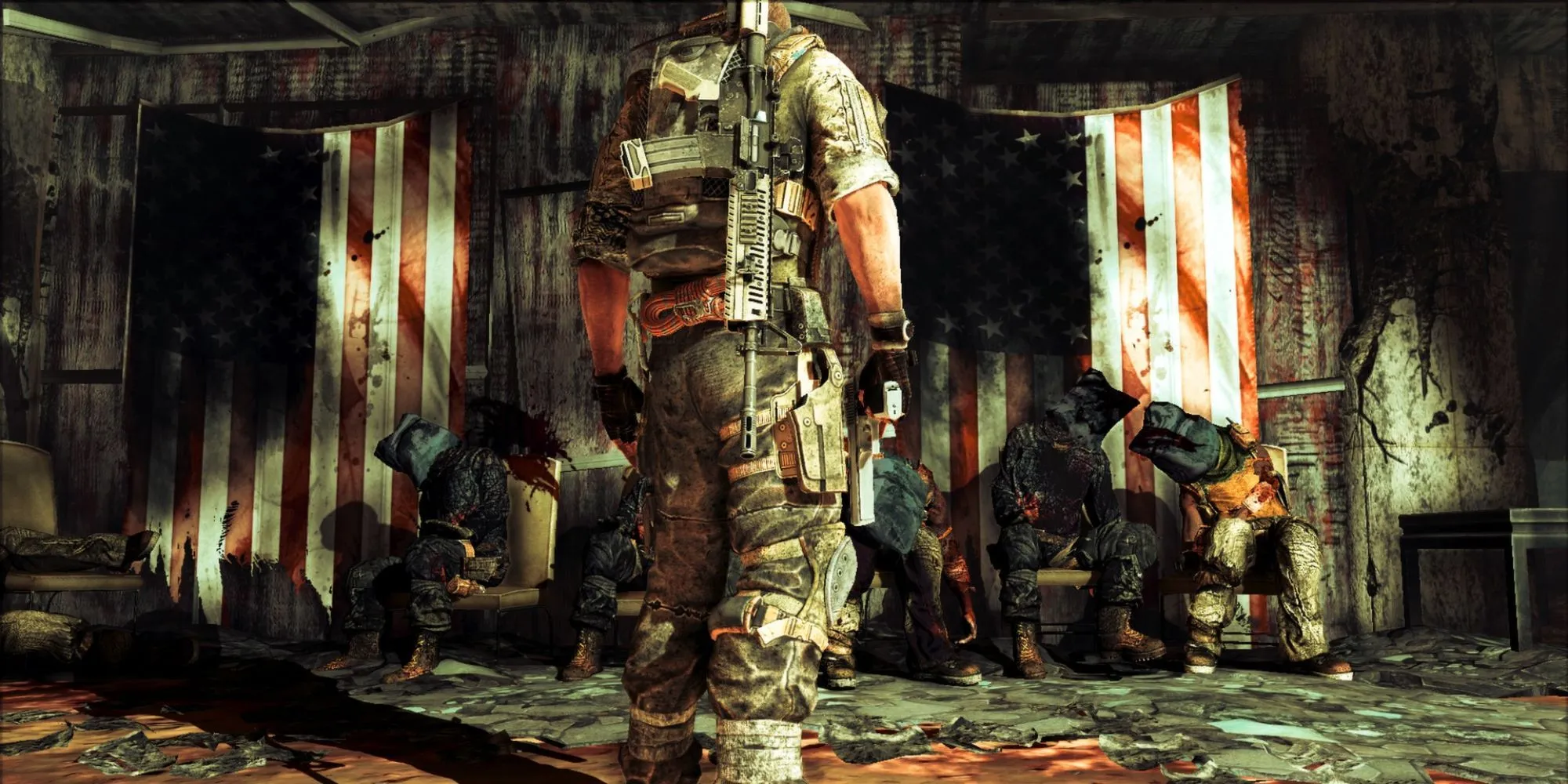 Cảnh binh lính bị bắt giữ trong Spec Ops: The Line