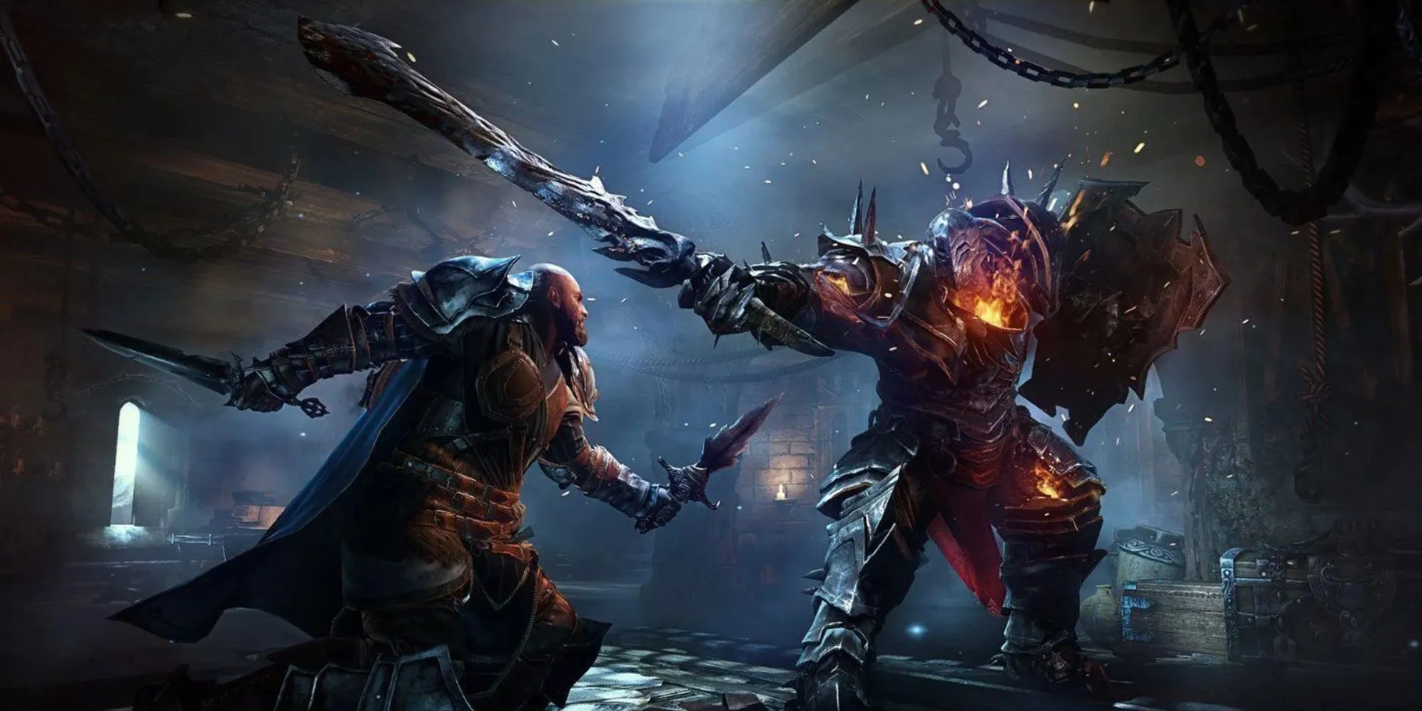 Cảnh chiến đấu trong Lords of the Fallen 2014