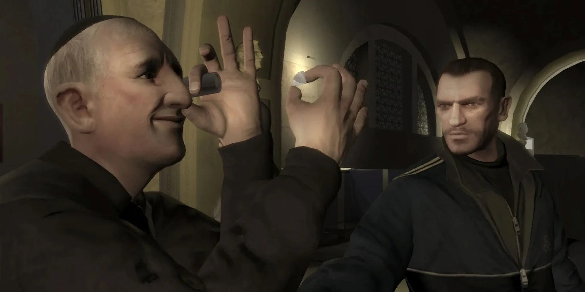 Cảnh đấu súng trong Bảo tàng Libertonian ở nhiệm vụ Museum Piece của GTA 4