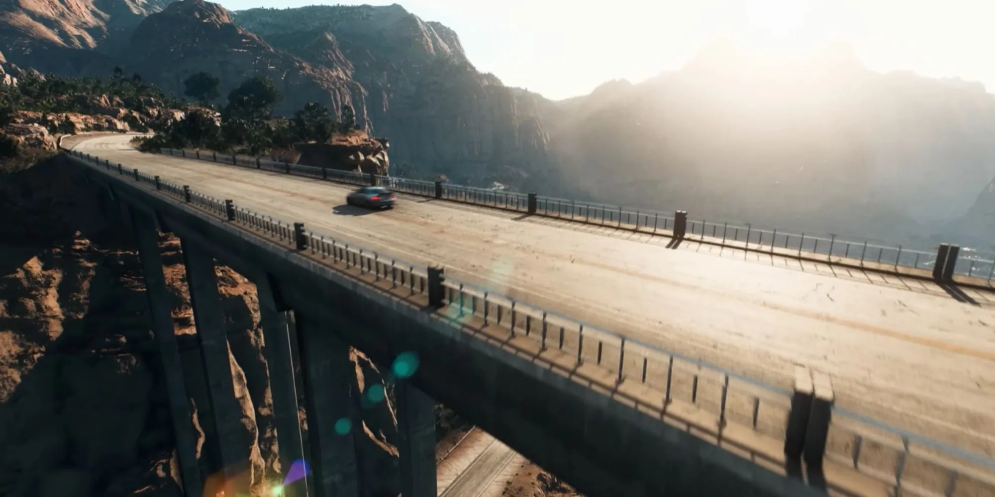 Cảnh quan sa mạc hùng vĩ của Fortune Valley trong Need for Speed Payback