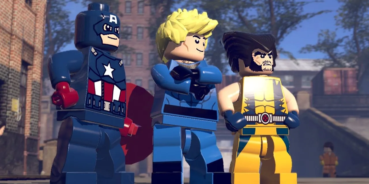 Captain America, Human Torch và Wolverine trong LEGO Marvel Super Heroes