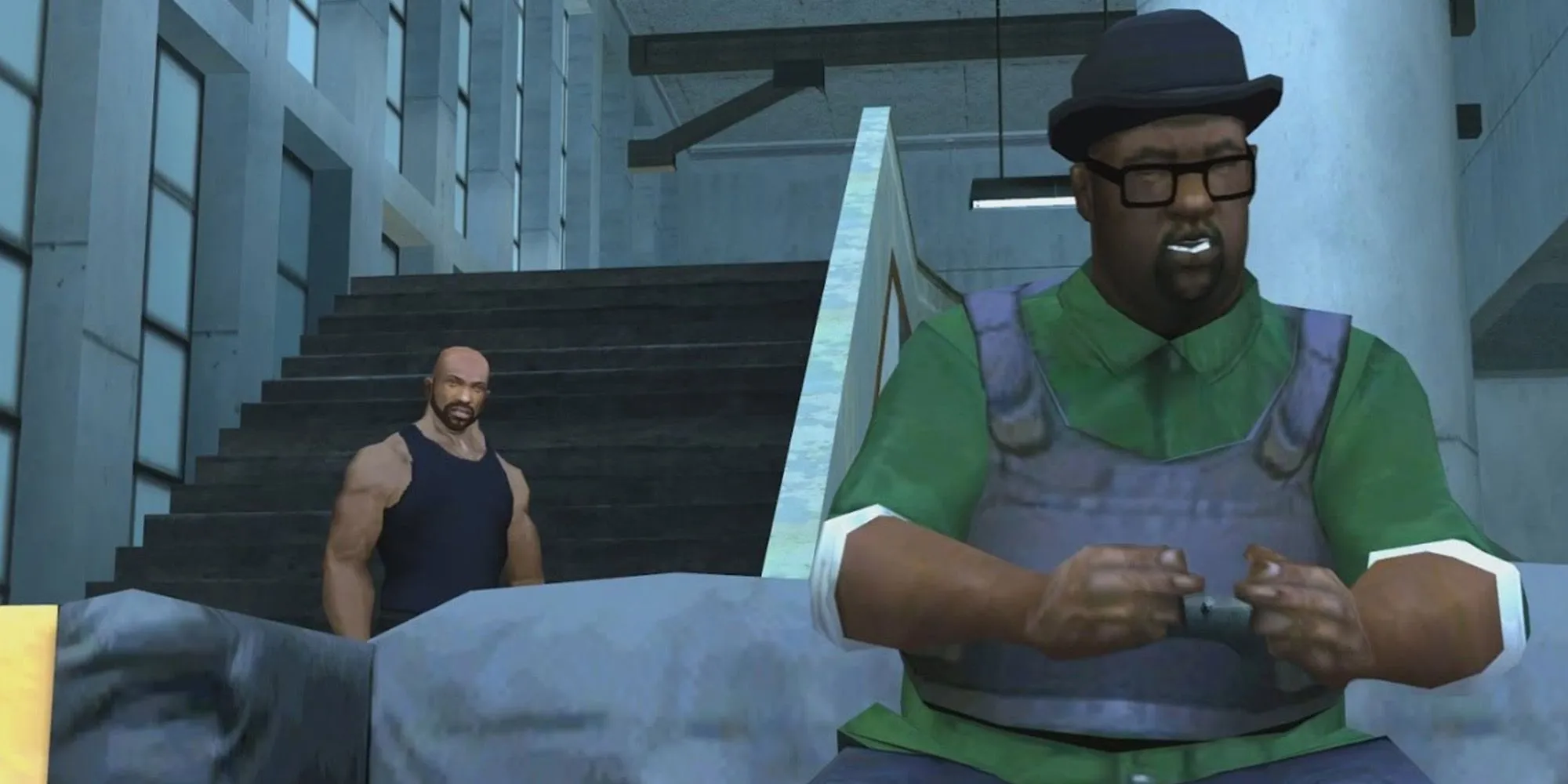 CJ đối đầu với Officer Tenpenny trong nhiệm vụ cuối cùng End of the Line của GTA San Andreas