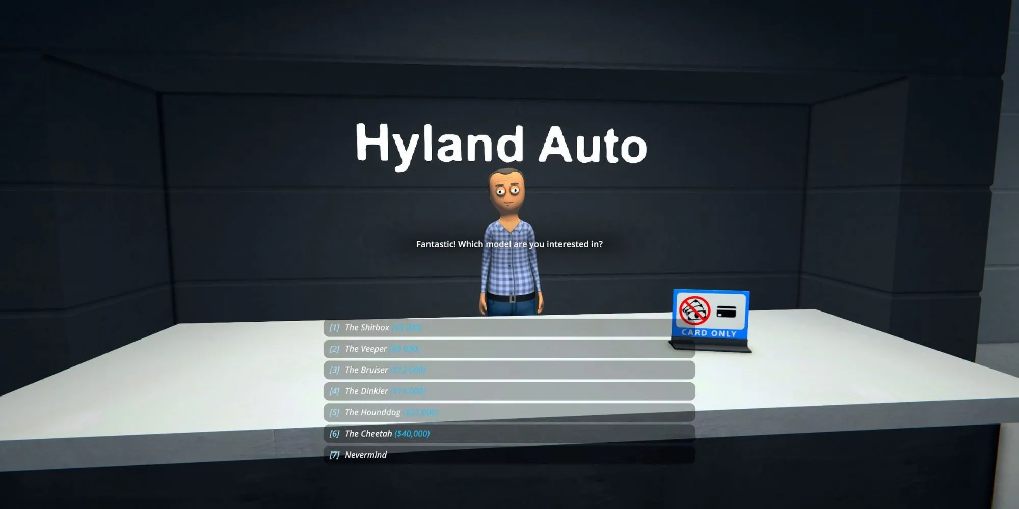 Cửa hàng ô tô Hyland Auto trong Schedule 1, nơi cần tiền sạch để mua xe