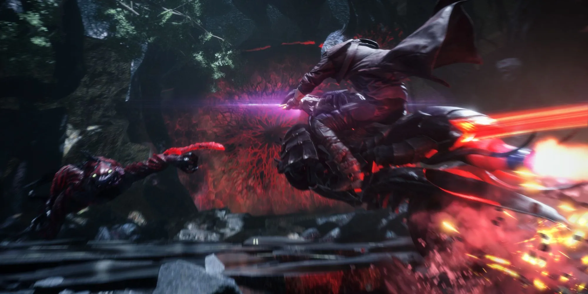 Dante cưỡi vũ khí xe máy Cavaliere trong Devil May Cry 5 - Biểu tượng độc nhất vô nhị của series