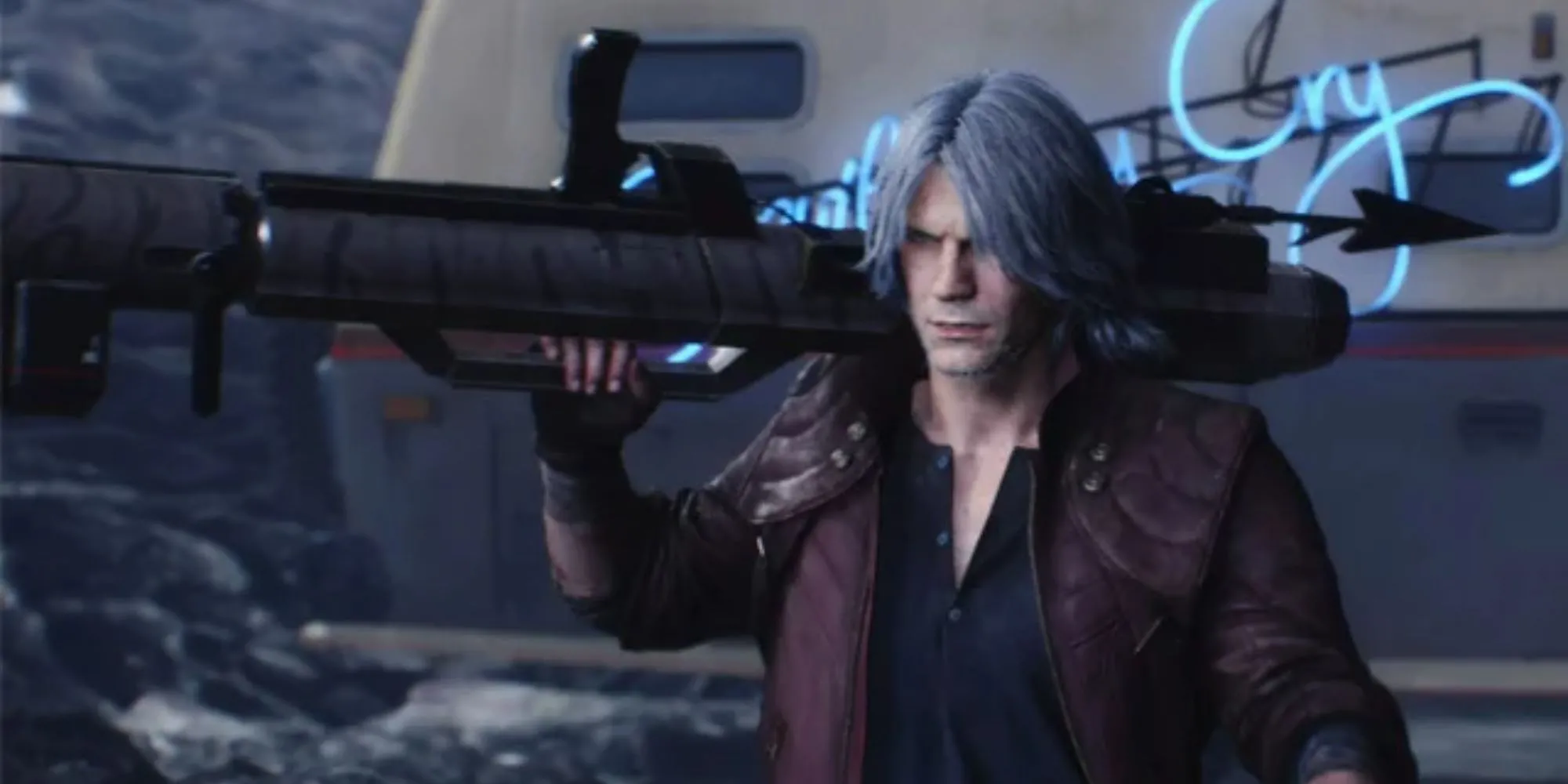Dante sử dụng song kiếm rocket launcher Kalina Ann và Kalina Ann II với hỏa lực cực mạnh trong Devil May Cry 5