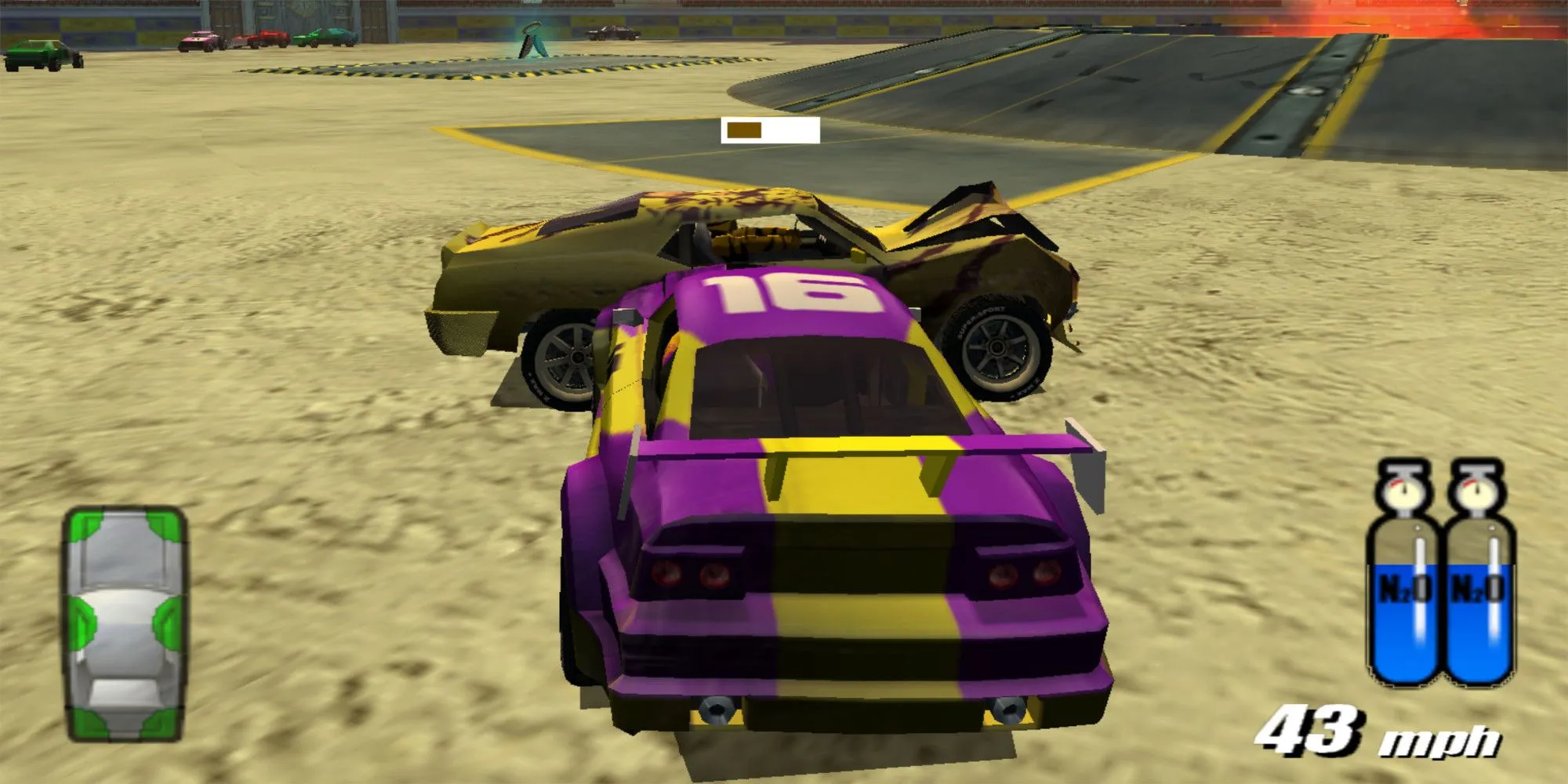 Đấu trường La Mã rực lửa trong Destruction Derby Arenas