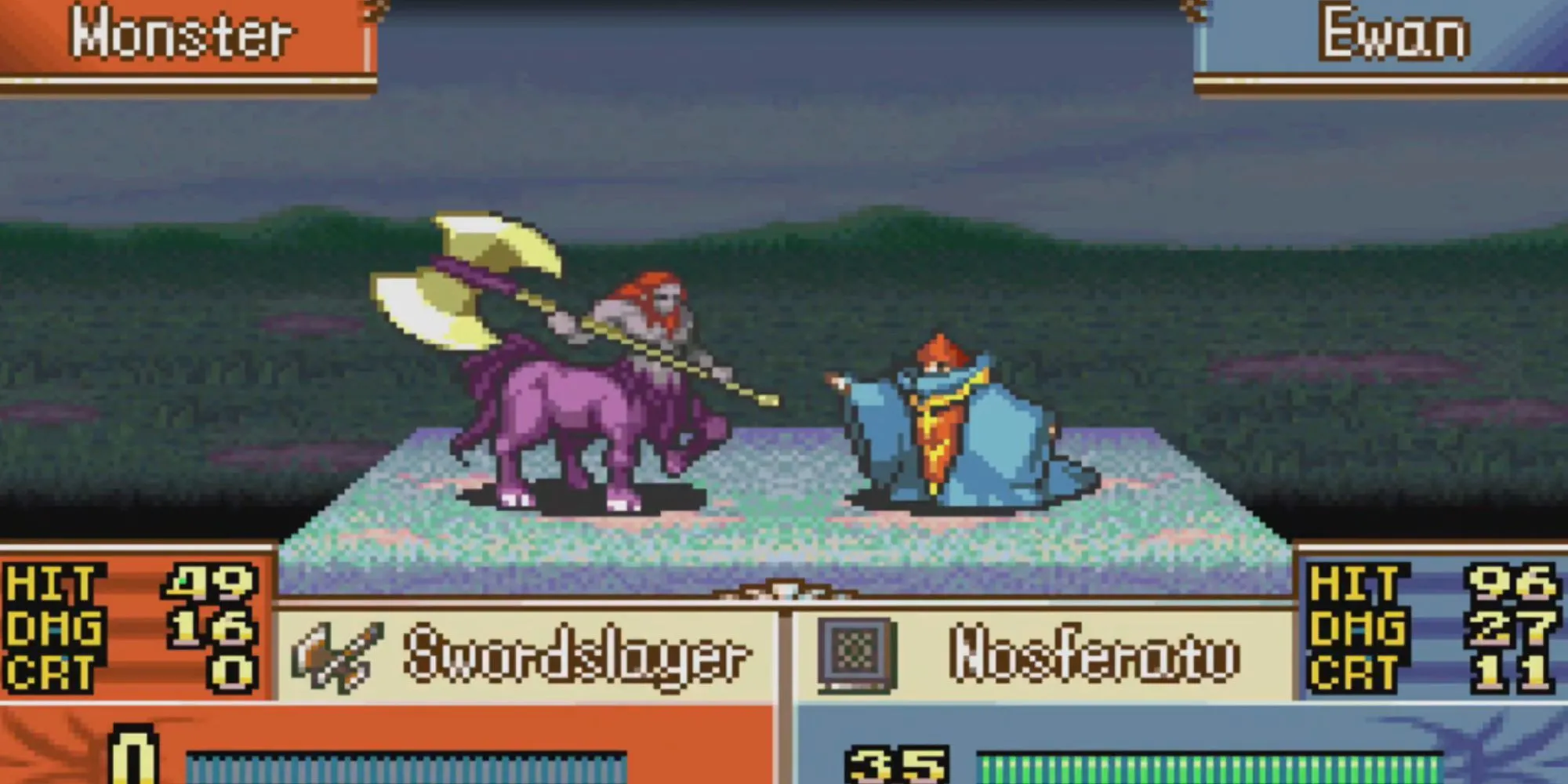 Fire Emblem The Sacred Stones GBA chiến thuật theo lượt trên bản đồ lưới
