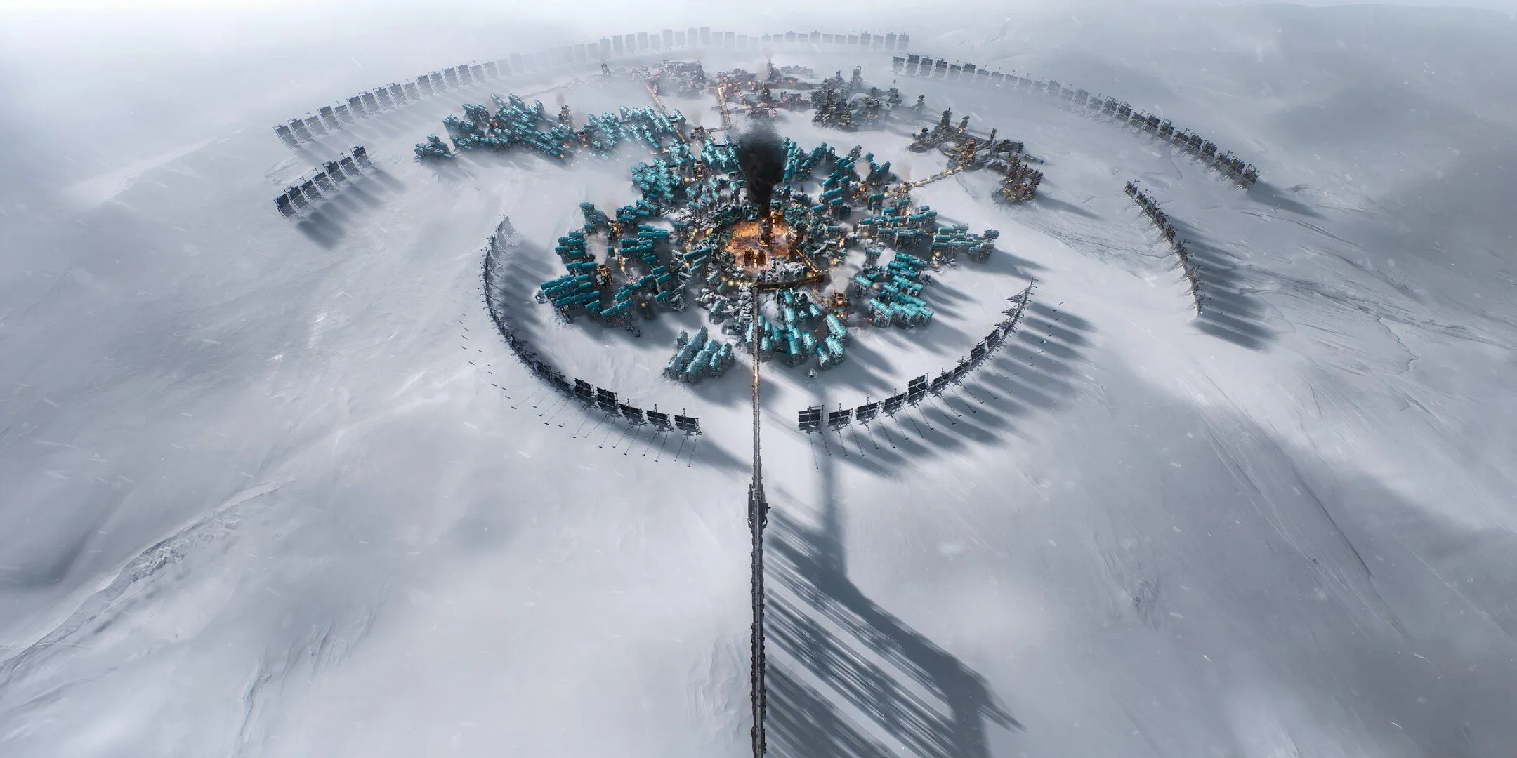 Frostpunk 2 - Cảnh thành phố sinh tồn trong bão tuyết khắc nghiệt