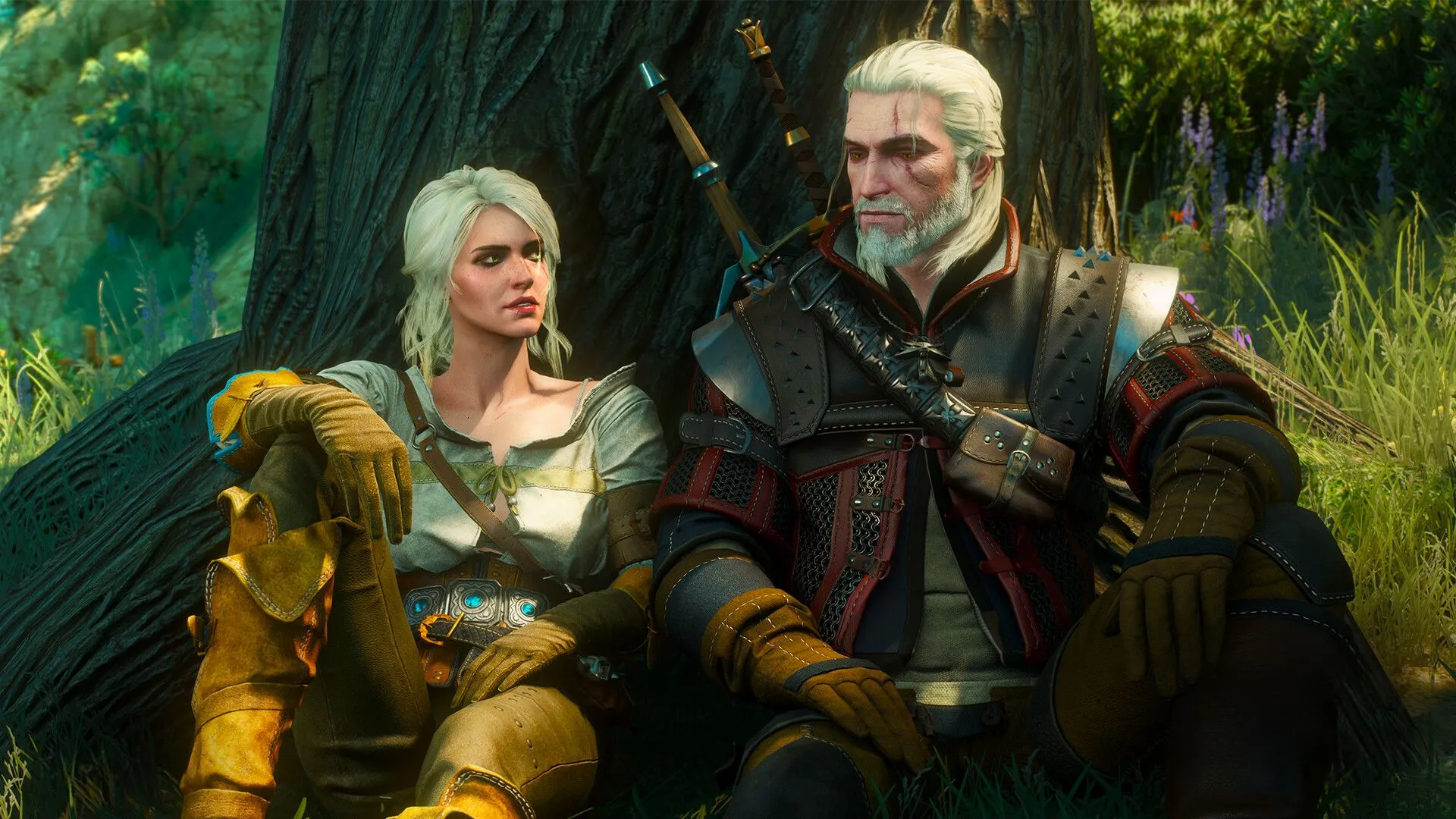 Geralt và Ciri trong The Witcher 3 Wild Hunt