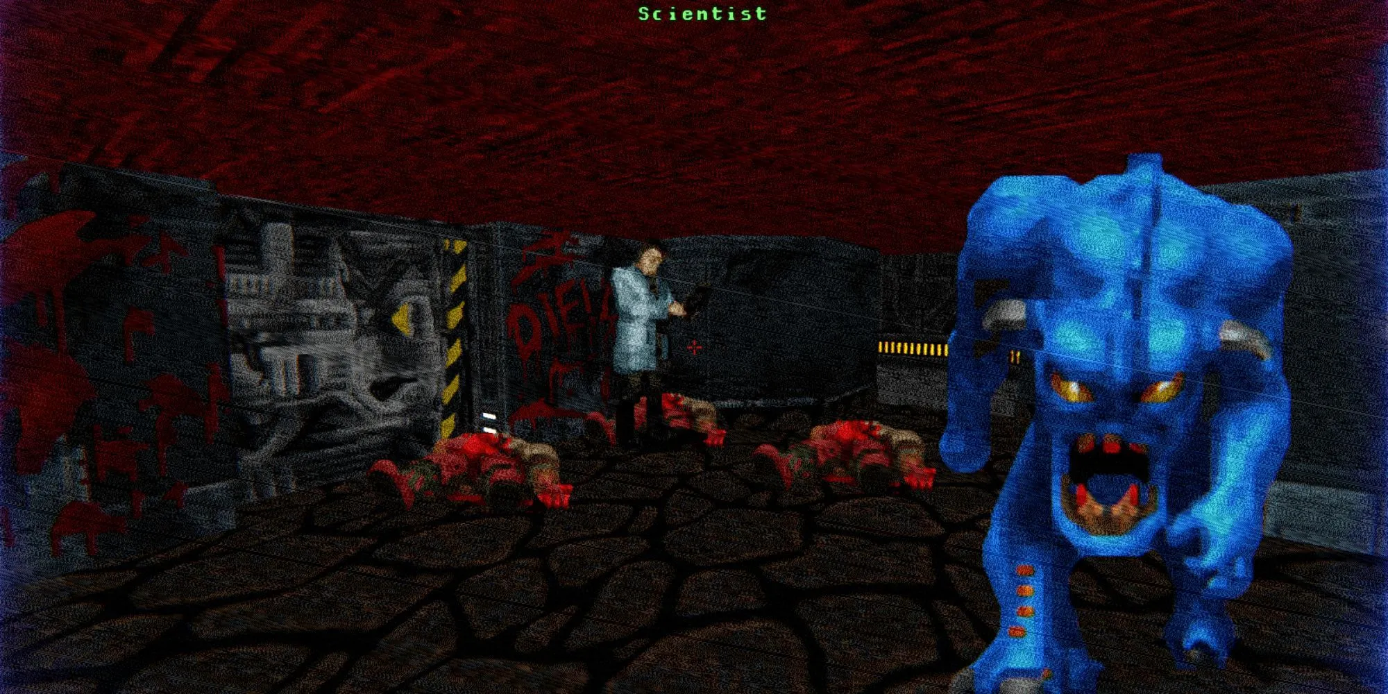 Giao diện chiến đấu theo lượt của game Doom RPG trên điện thoại cũ