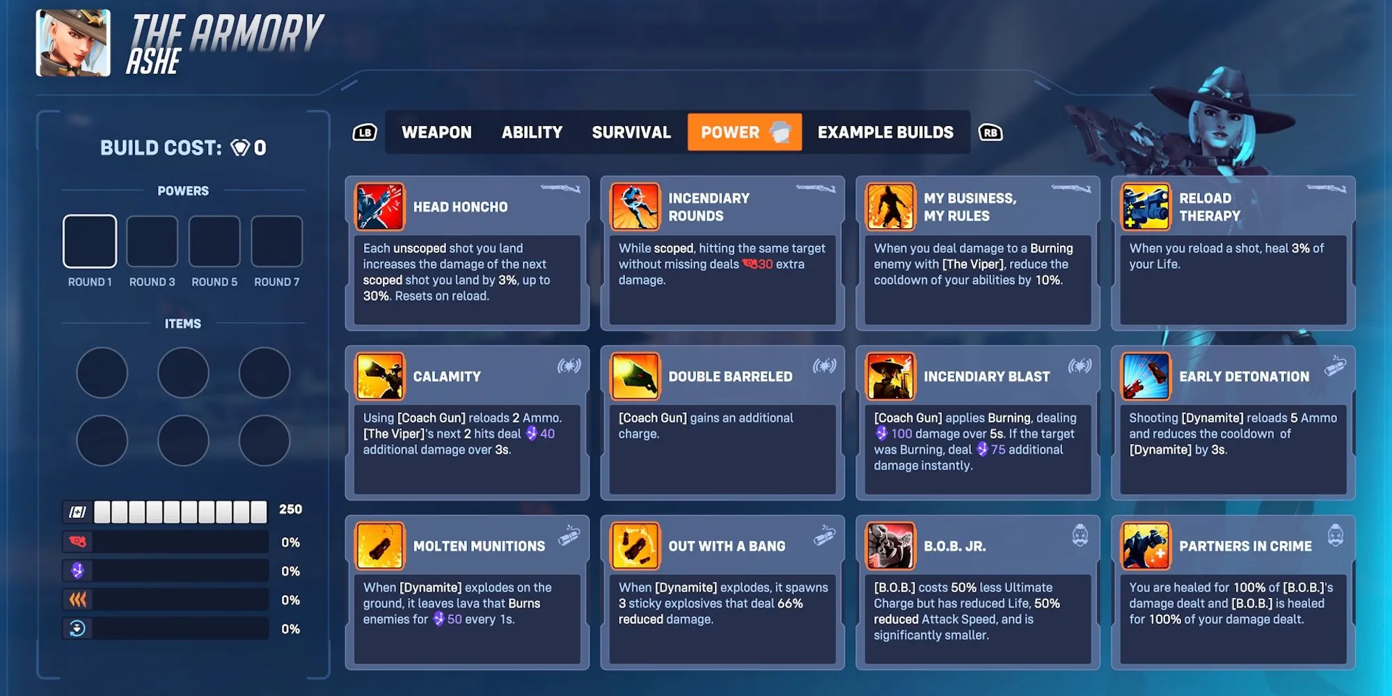 Giao diện cửa hàng Armory trong chế độ Stadium Overwatch 2