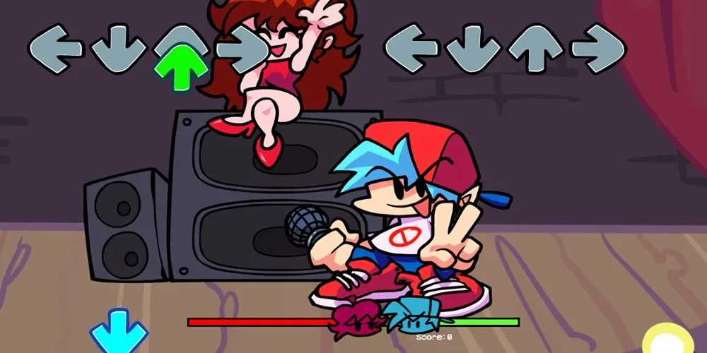 Giao diện game Friday Night Funkin' trên Poki Games