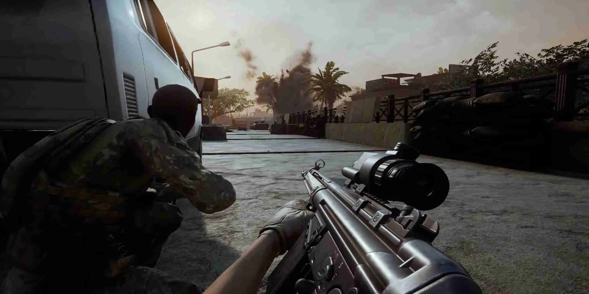 Góc nhìn từ Insurgency Sandstorm trong một trận đấu