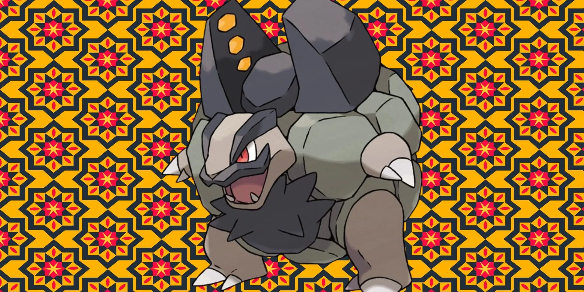 Golem Alola lực lưỡng với bộ râu và khẩu pháo đá nam châm trên lưng