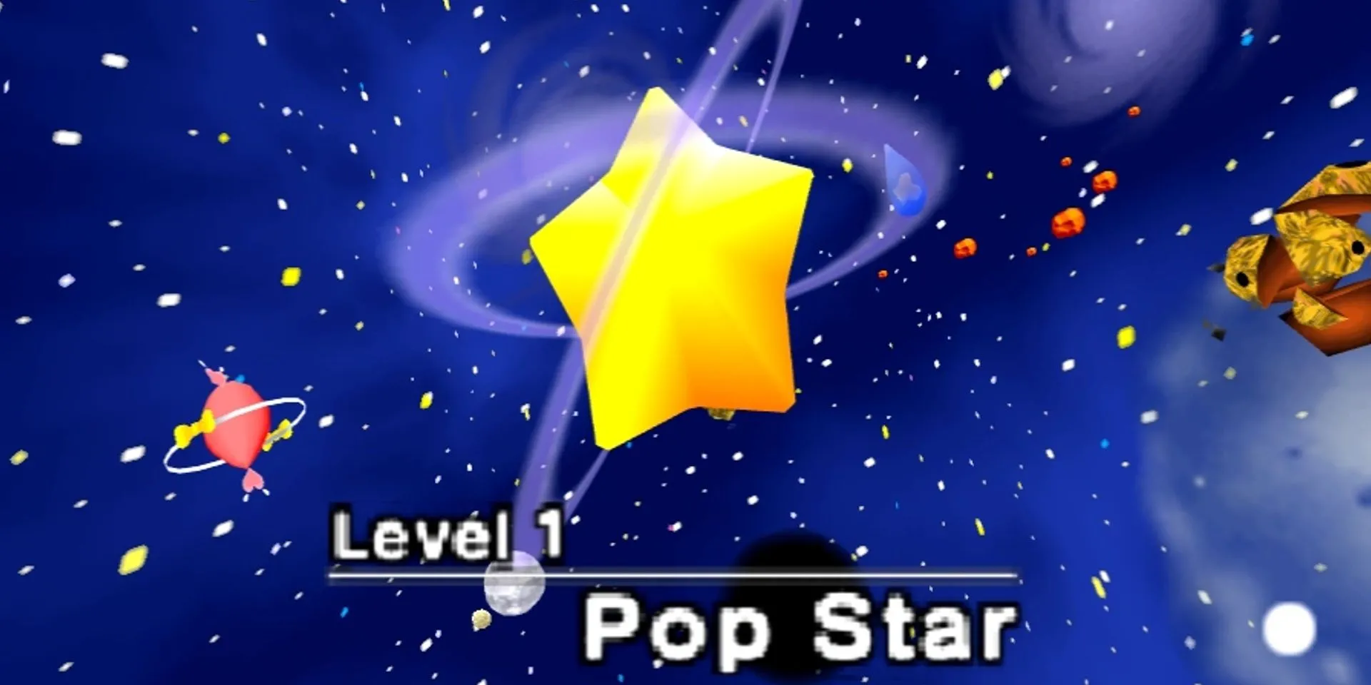 Hành tinh Popstar rực rỡ trong game Kirby 64