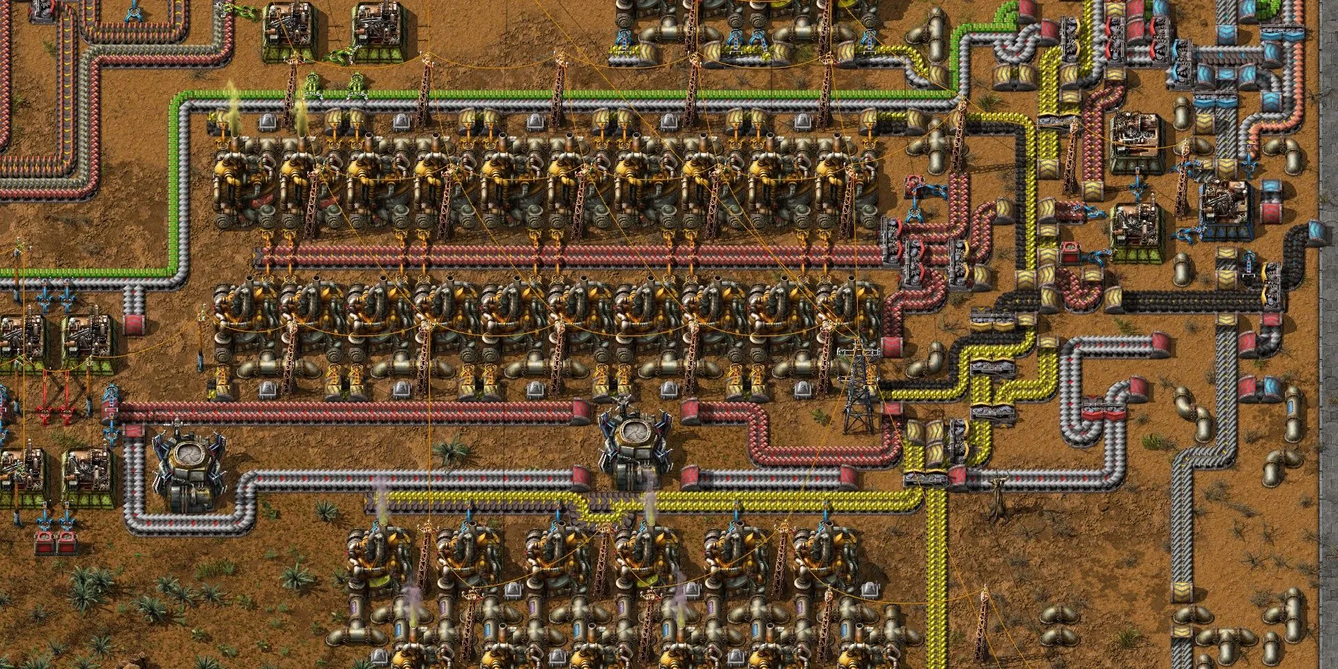Hệ thống dây chuyền và băng tải điện trong Factorio
