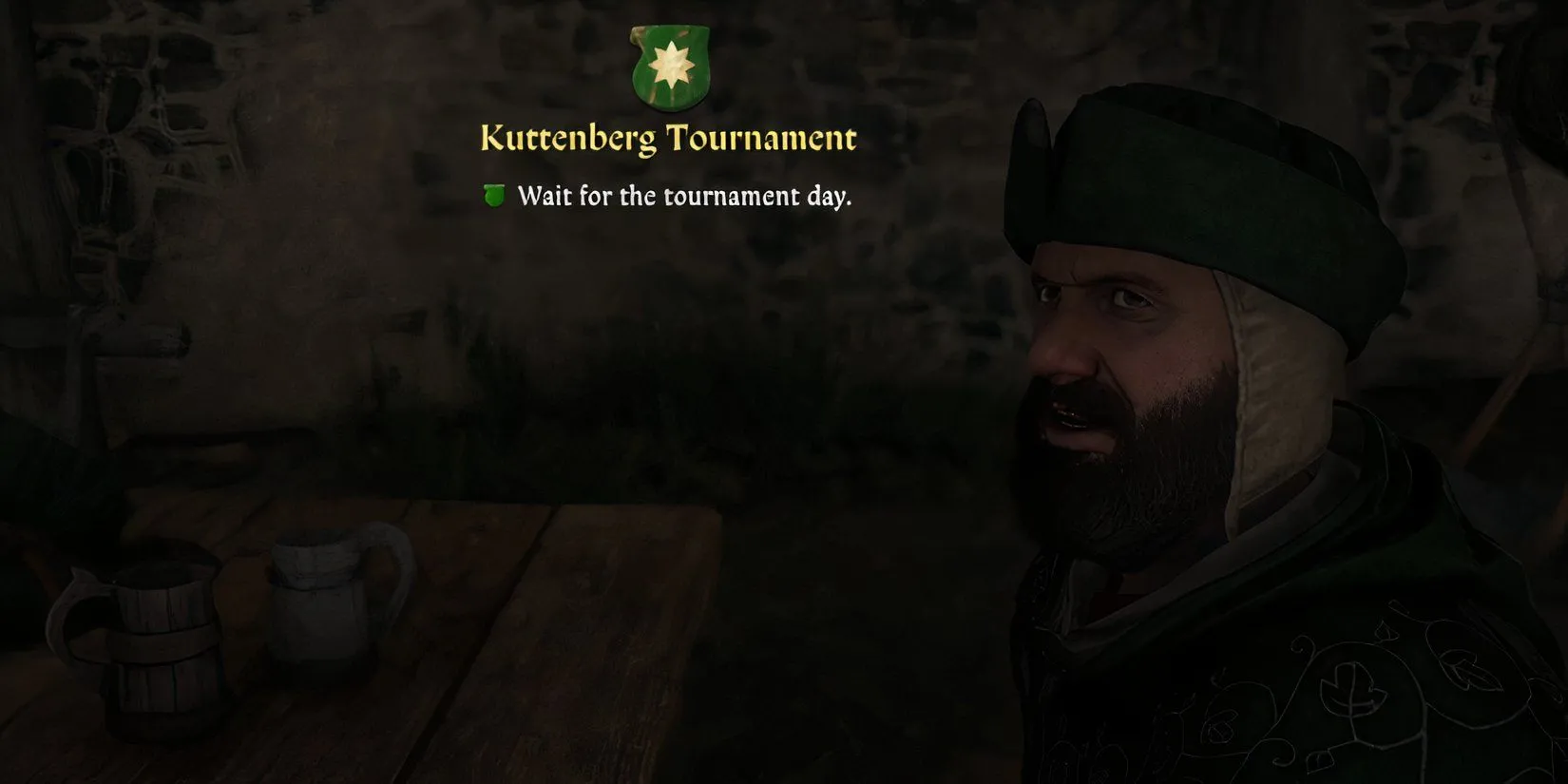 Henry đăng ký tham gia Giải đấu Kuttenberg với Menhard trong Kingdom Come Deliverance 2