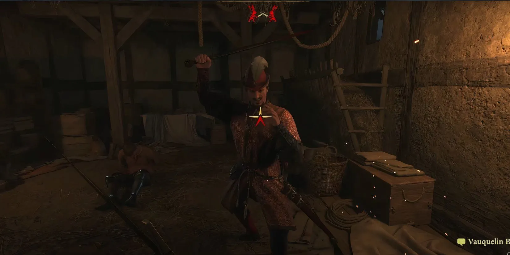 Henry đối đầu Vauquelin Brabant trong Kingdom Come Deliverance 2