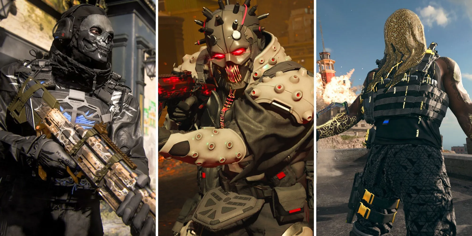 Hình ảnh đồ họa cho Call of Duty Warzone Season 3 Reloaded với biểu tượng và quân nhân