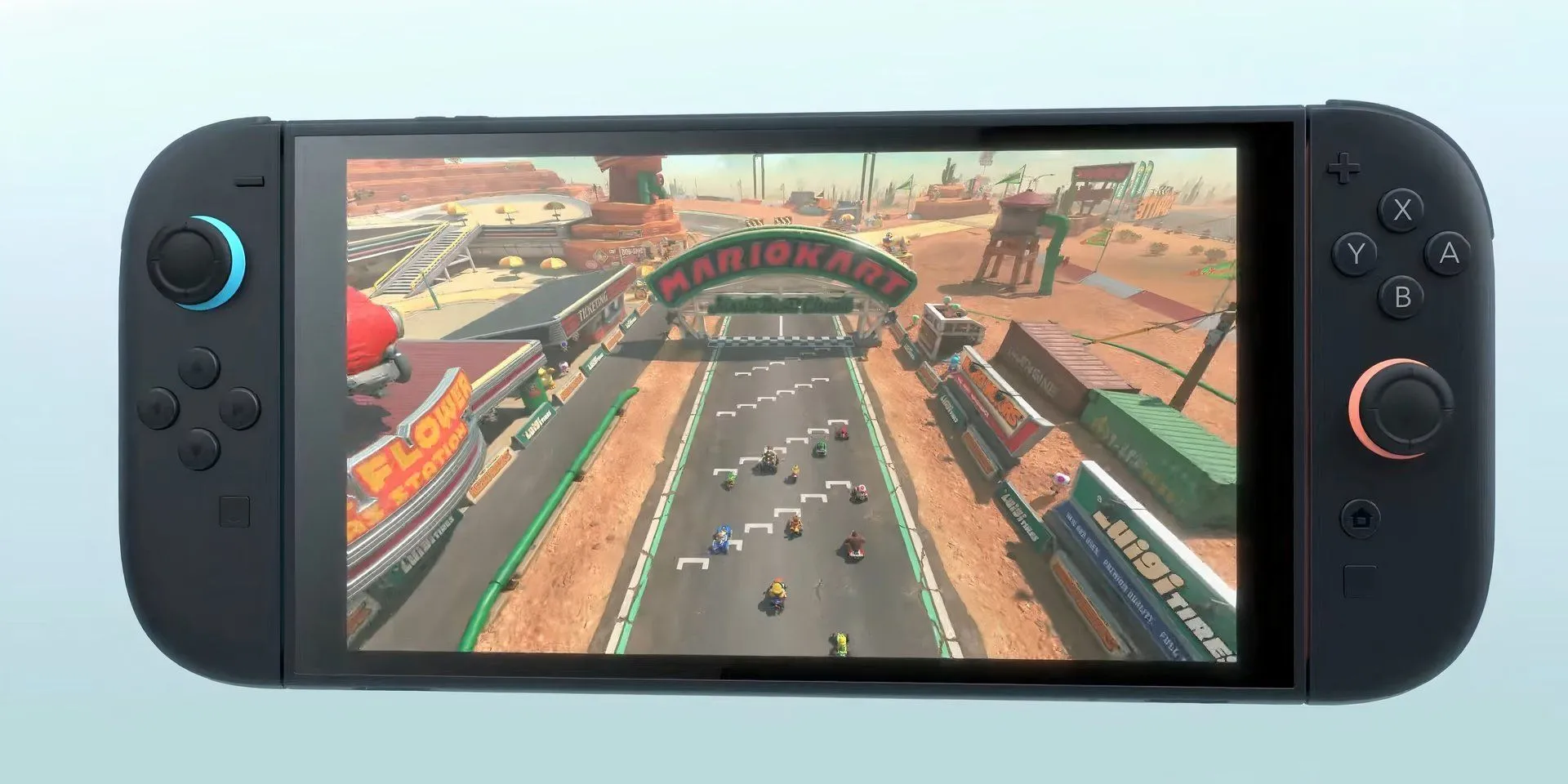 Hình ảnh minh họa cho Mario Kart World, một tựa game đua xe được kỳ vọng sẽ ra mắt trên Nintendo Switch 2