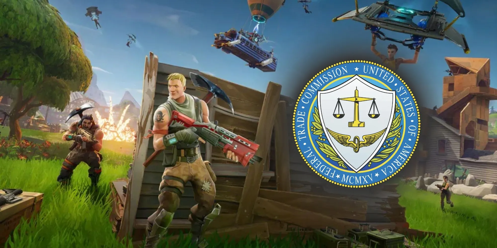 Hình ảnh quảng bá Fortnite với logo FTC - Gian lận nghiêm trọng vẫn bị xử lý mạnh tay