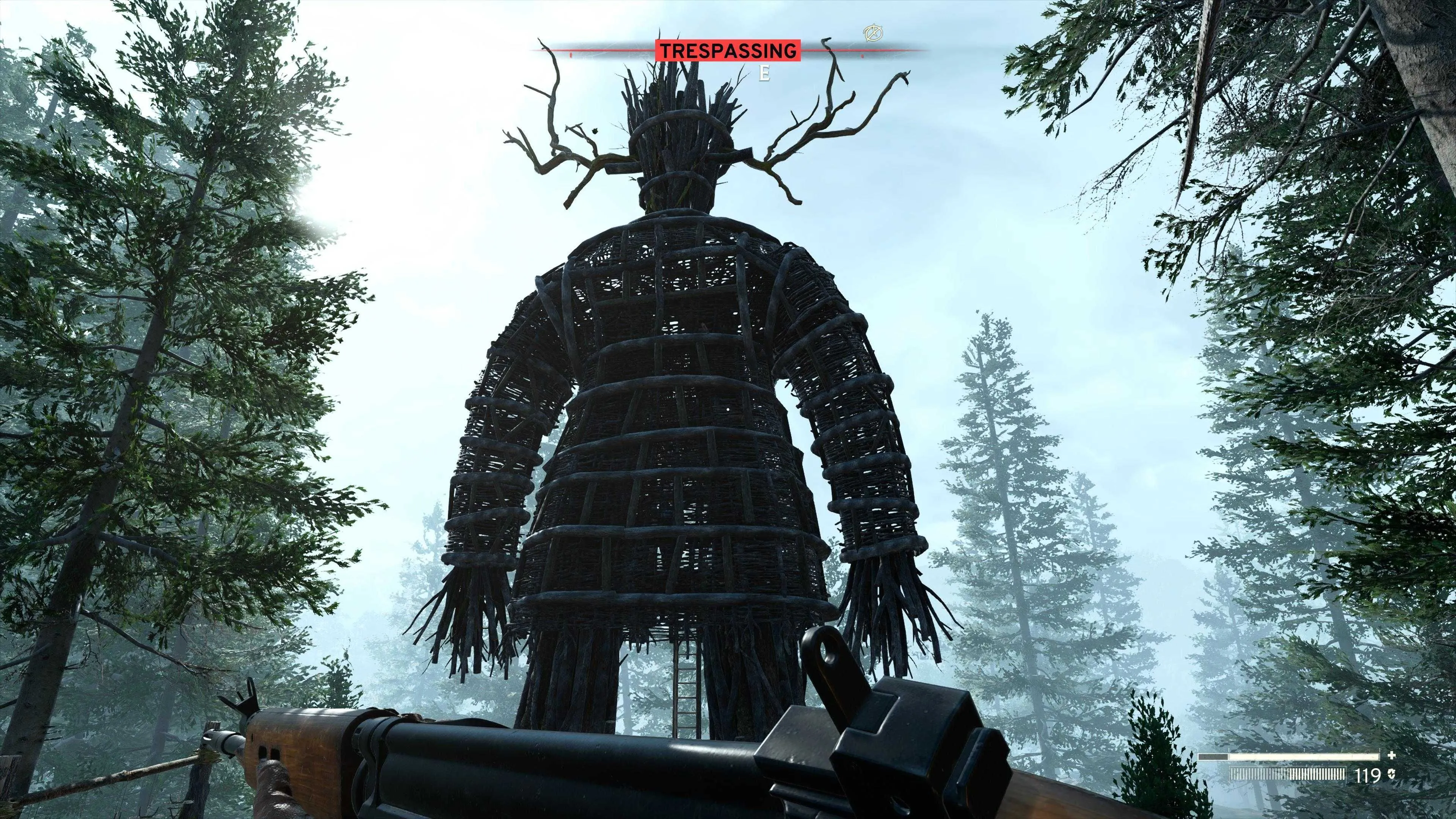 Hình ảnh Wicker Man, một loại kẻ thù đáng sợ trong Atomfall