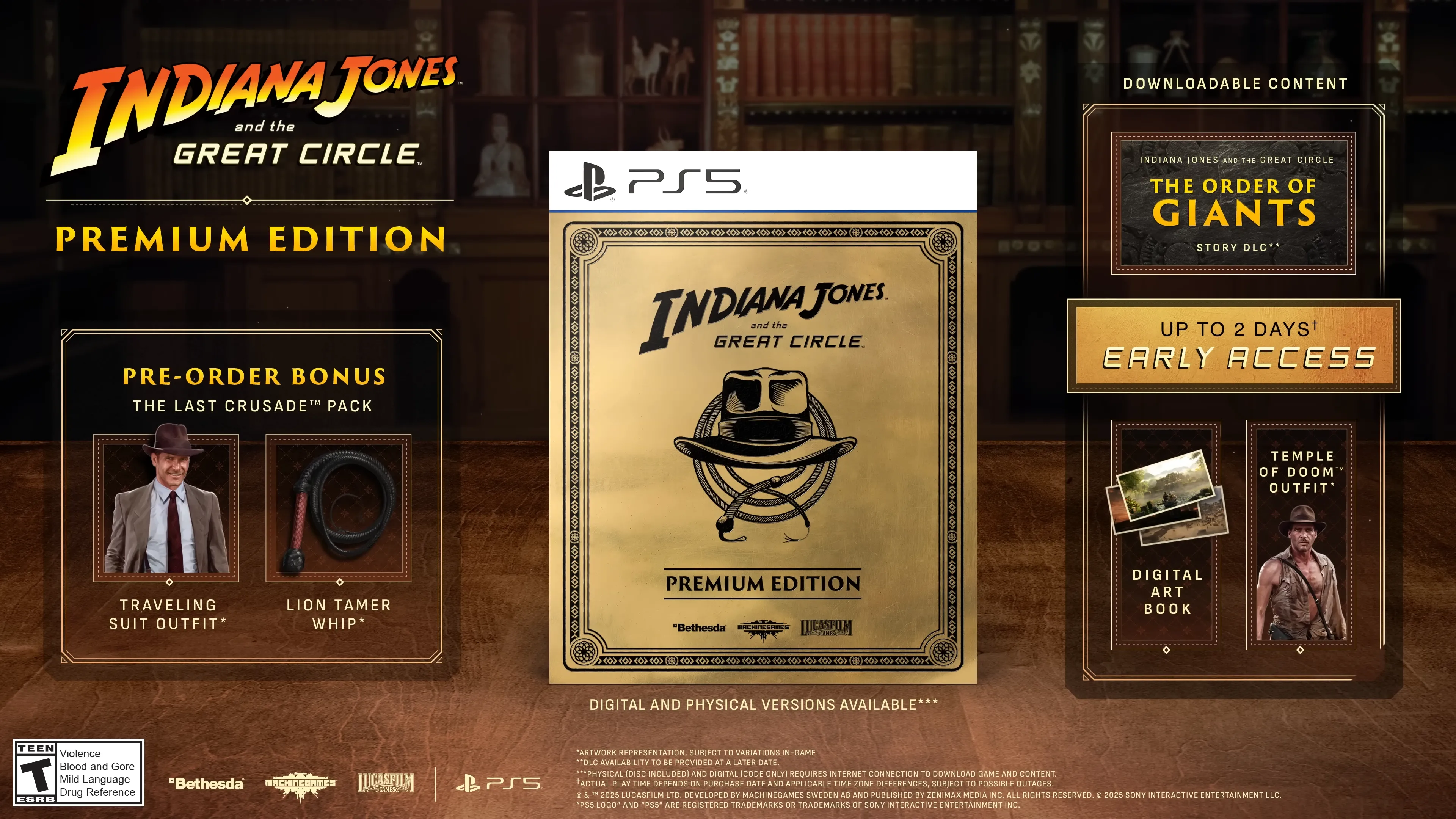 Indiana Jones and the Great Circle trên PS5 sử dụng tính năng DualSense và âm thanh 3D